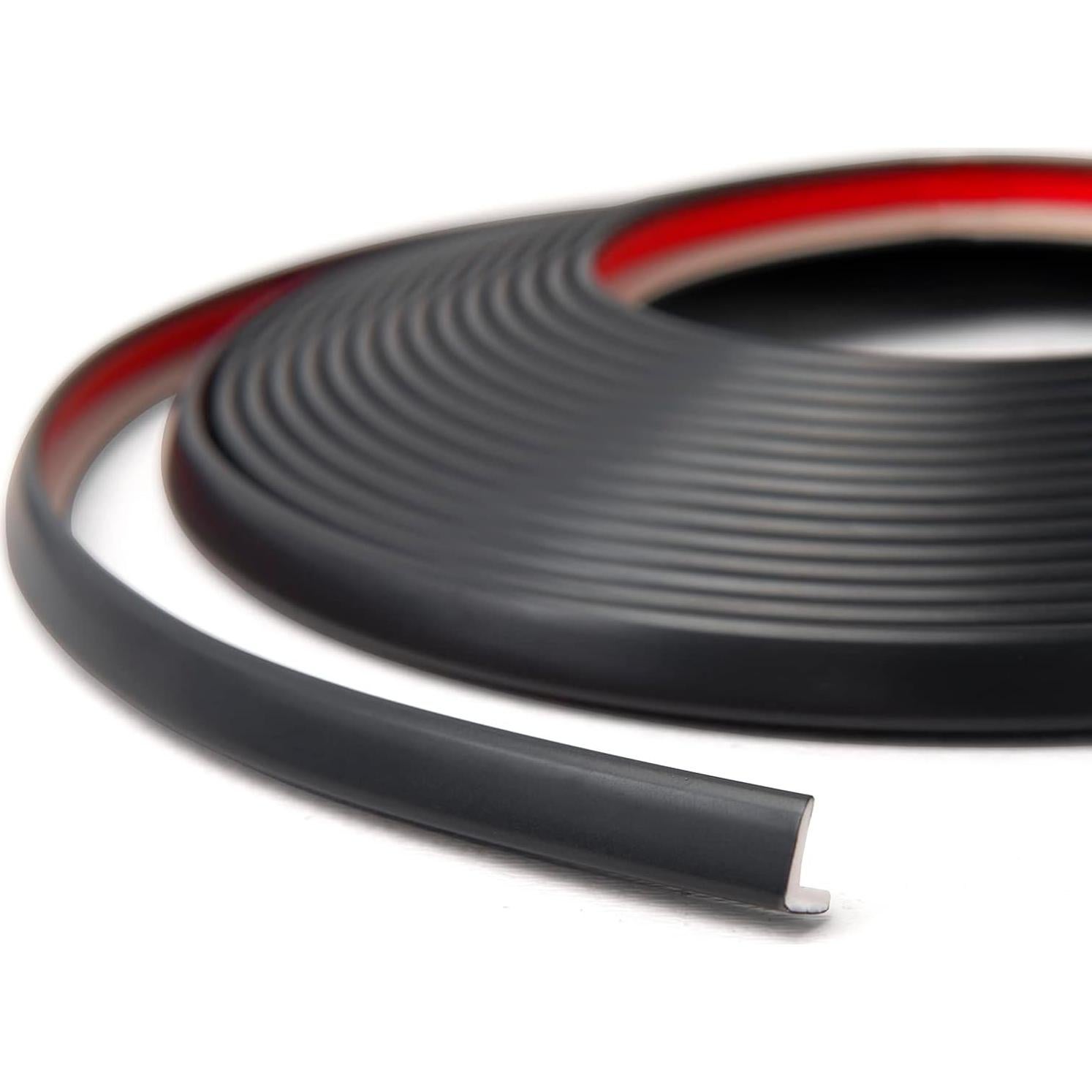 Moldura de Esquina Autoadhesiva Art3d 6m Vinilo Negro