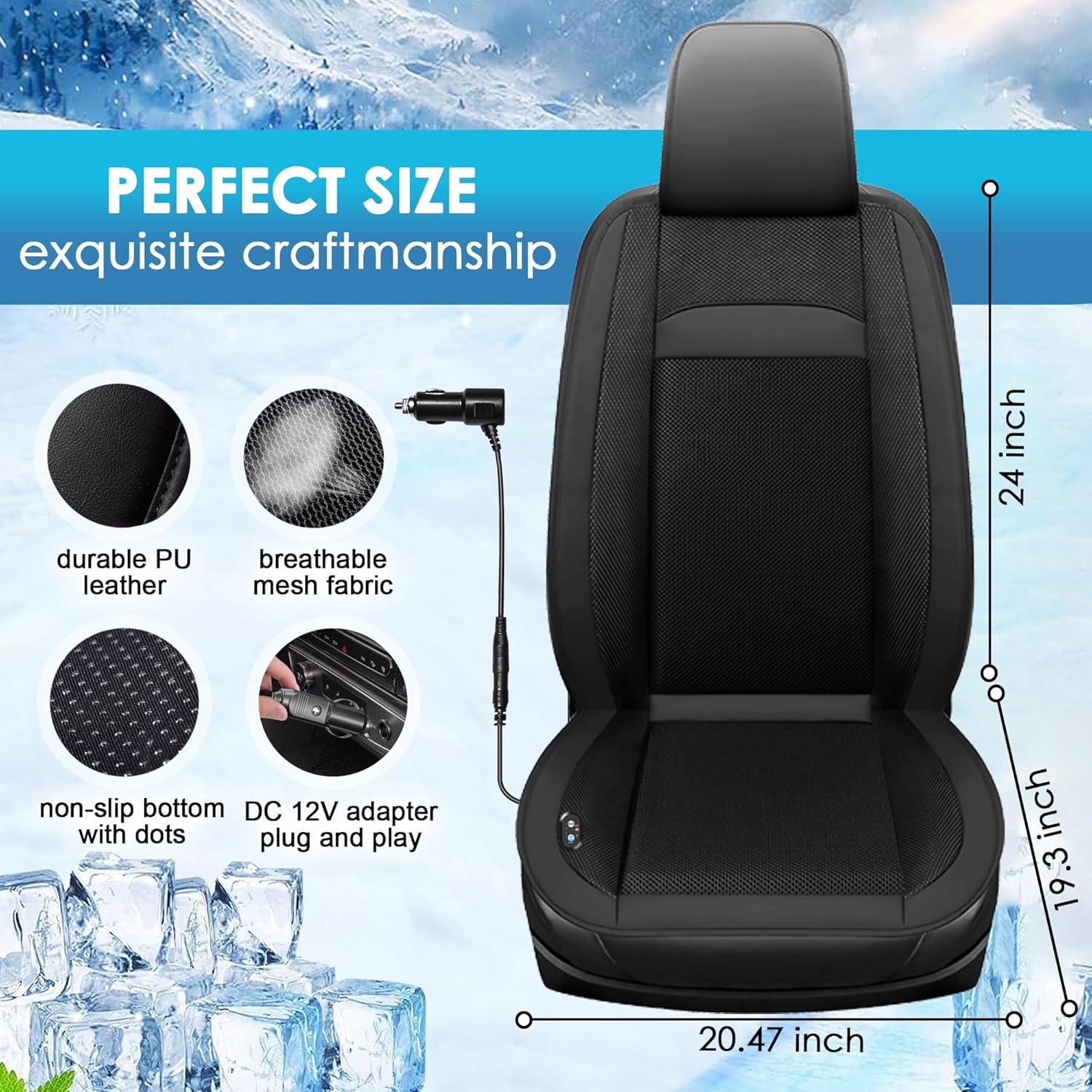 Funda de Asiento de Coche Ventilada Fochutech 12V con Masaje