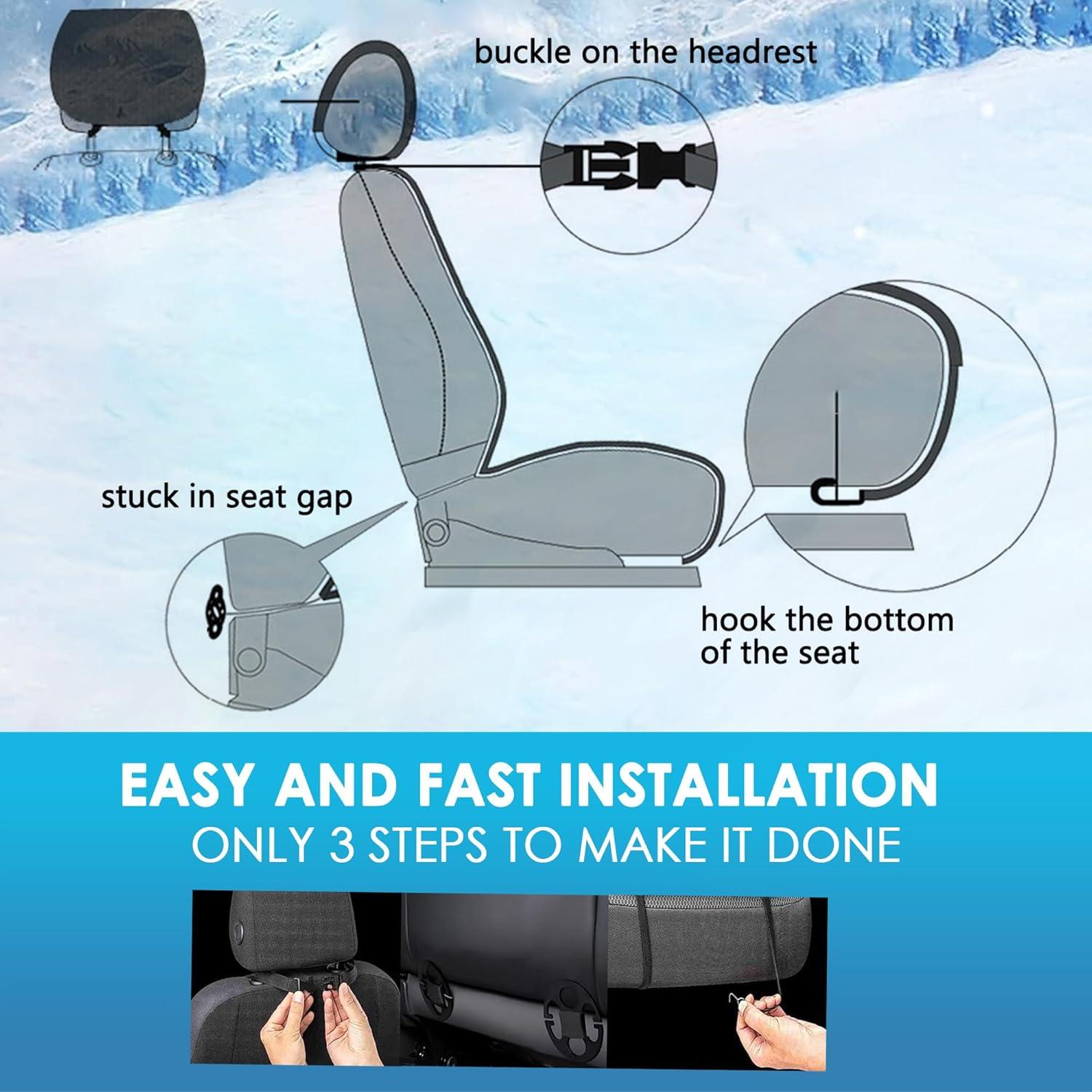 Funda de Asiento de Coche Ventilada Fochutech 12V con Masaje