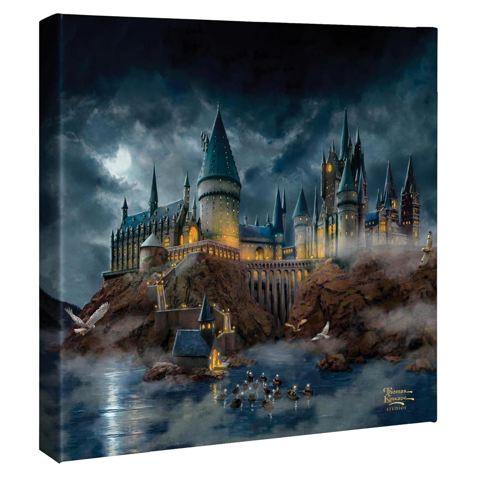 Lienzo Enmarcado Thomas Kinkade Castillo Hogwarts 25.4x20.3 cm