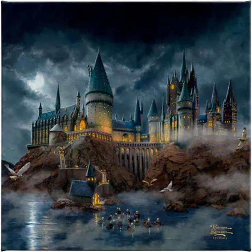 Lienzo Enmarcado Thomas Kinkade Castillo Hogwarts 25.4x20.3 cm