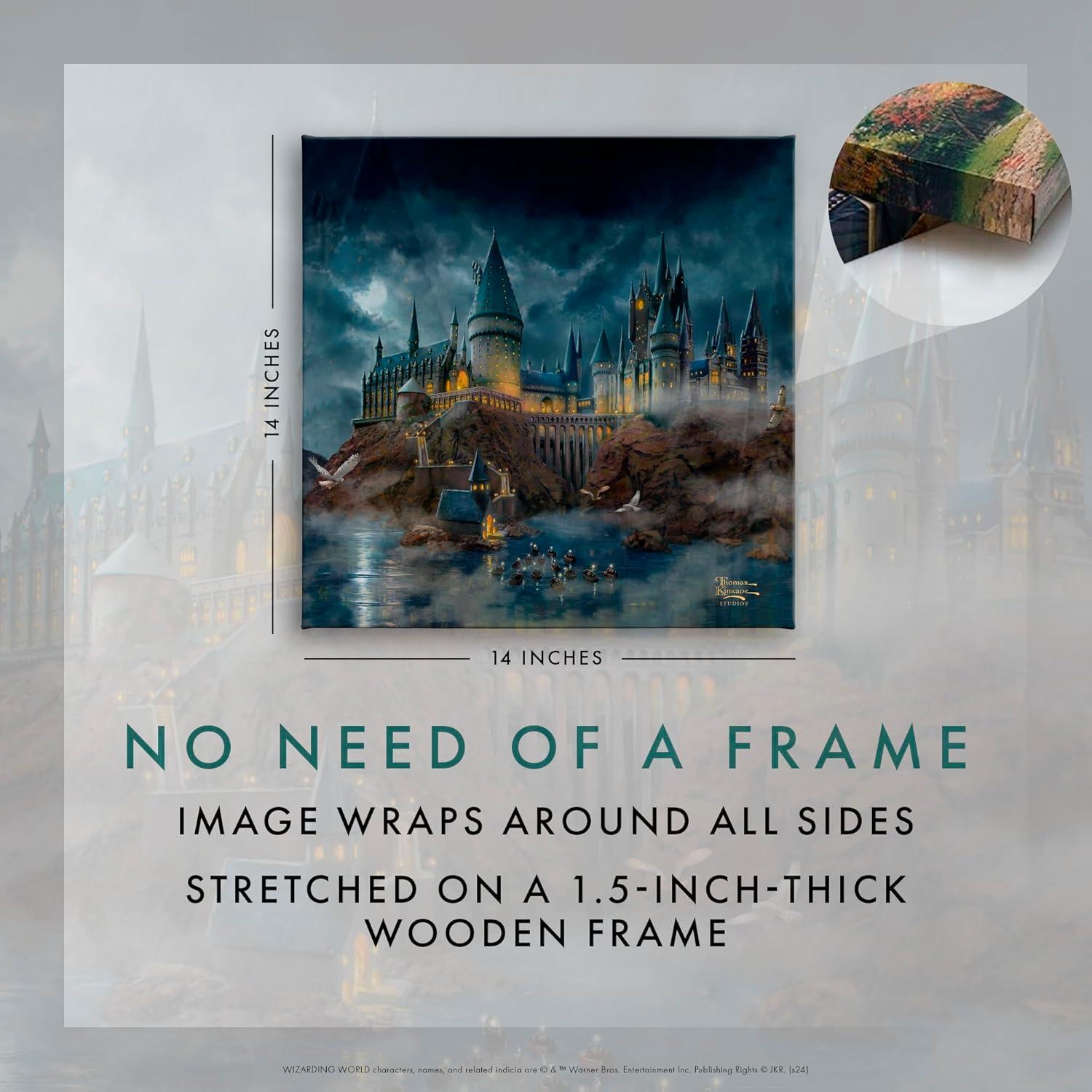 Lienzo Enmarcado Thomas Kinkade Castillo Hogwarts 25.4x20.3 cm