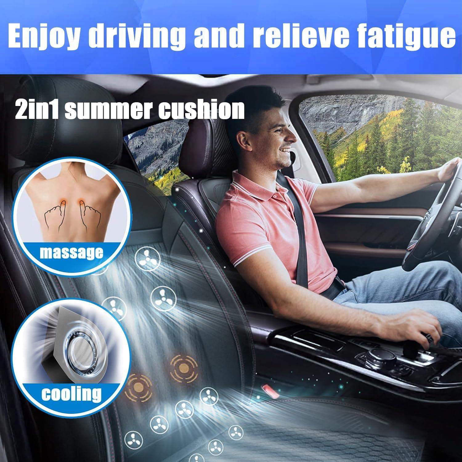 Funda de Asiento de Coche Refrigerada LGNORA con Masaje