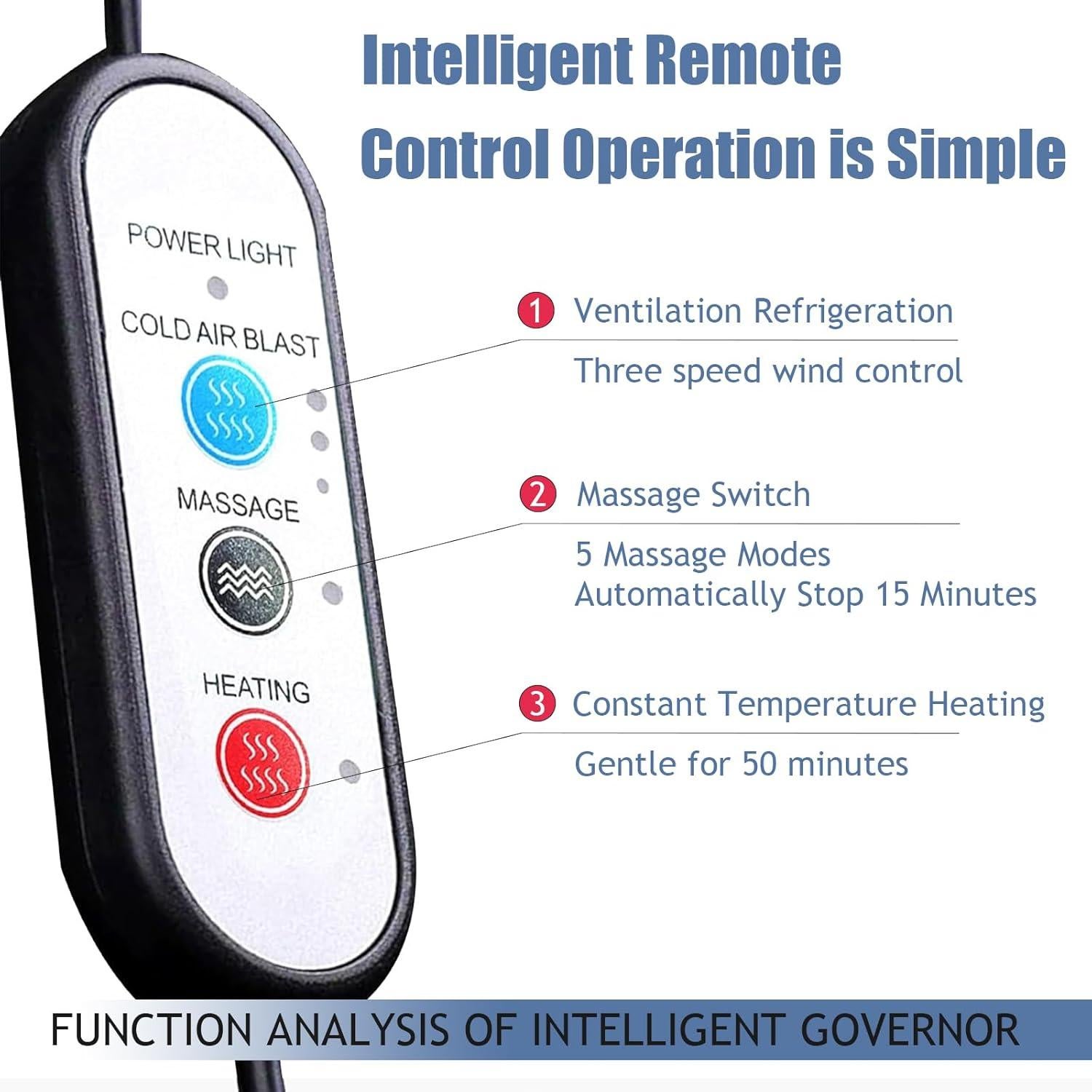Funda de Asiento de Coche Refrigerada LGNORA con Masaje