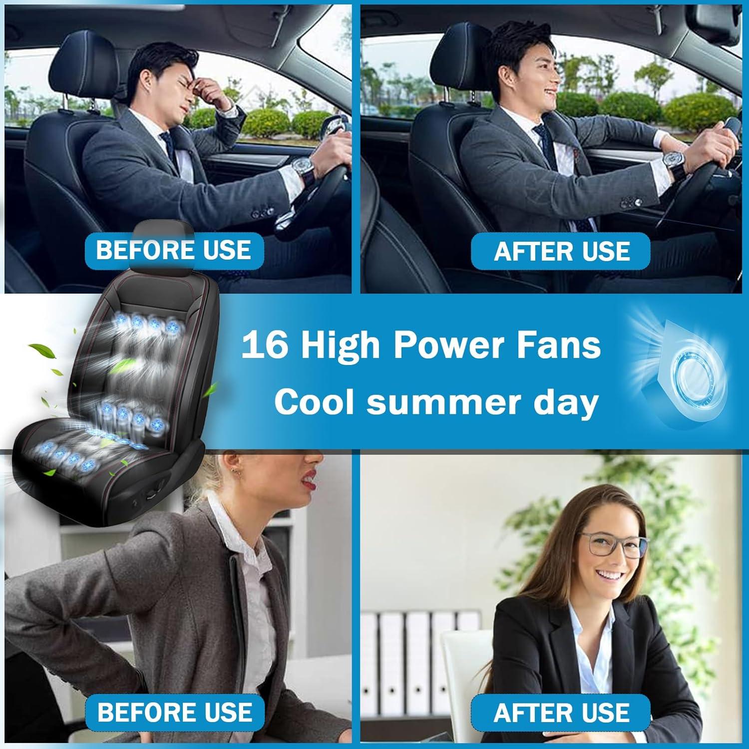 Funda de Asiento de Coche Refrigerada LGNORA con Masaje