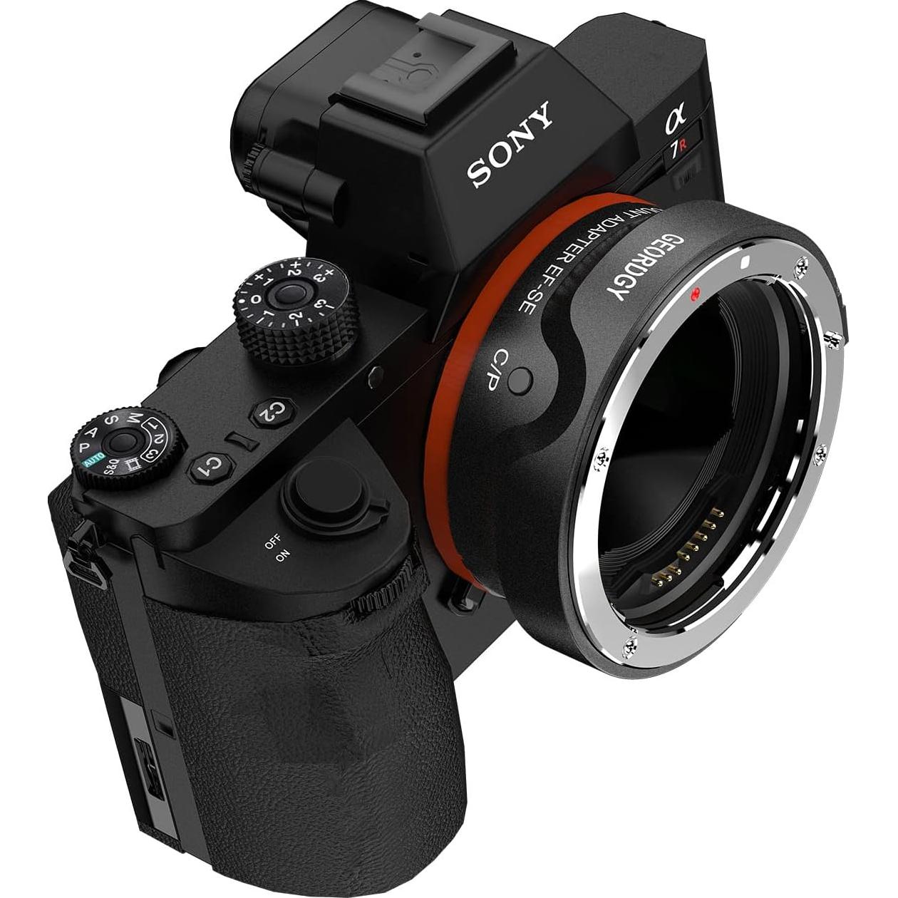 Adaptador de Montura de Lente EF/EF-S GEORDGY para Sony E