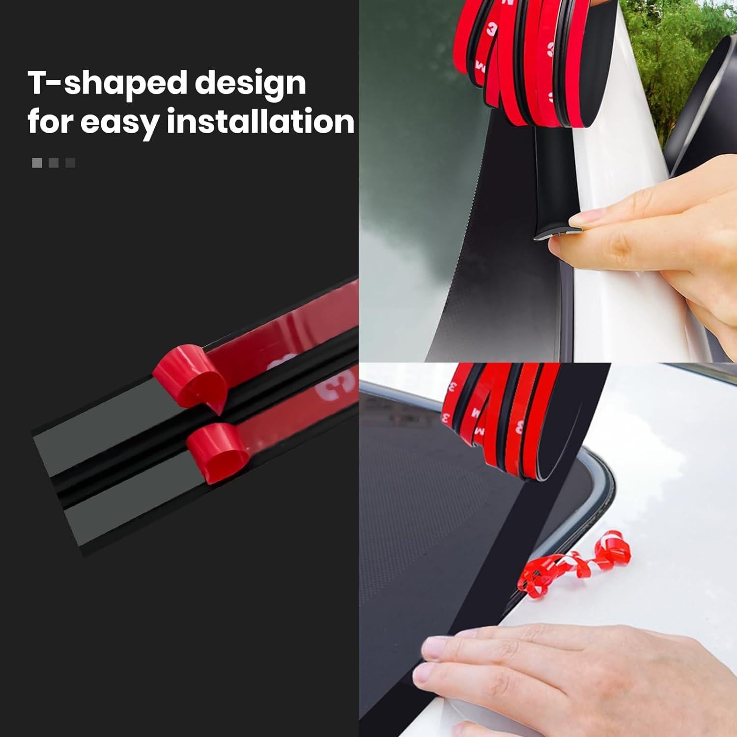 Sello de Goma para Parabrisas FengleAuto 5m x 14mm T Forma