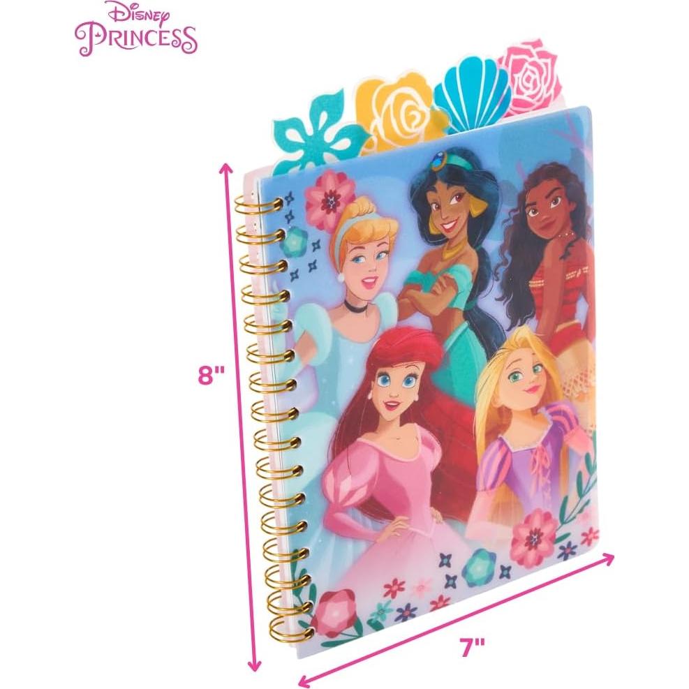 Cuaderno Disney Princesas A5 96 Páginas Rayadas Espiral