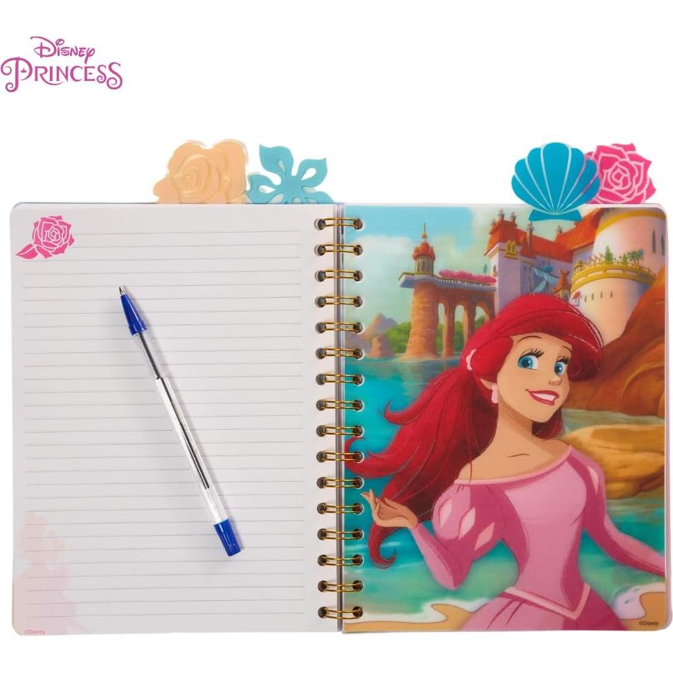 Cuaderno Disney Princesas A5 96 Páginas Rayadas Espiral