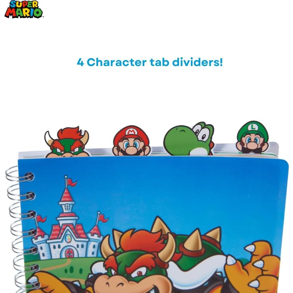 Cuaderno Super Mario Bros Diseños Innovadores 96 Páginas