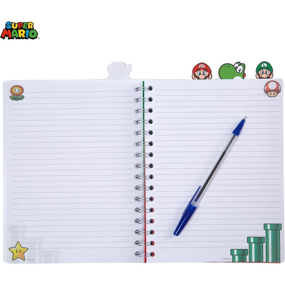 Cuaderno Super Mario Bros Diseños Innovadores 96 Páginas