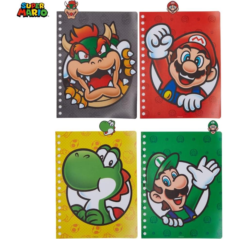 Cuaderno Super Mario Bros Diseños Innovadores 96 Páginas