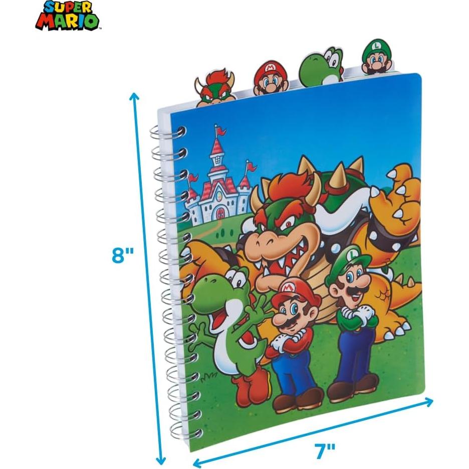 Cuaderno Super Mario Bros Diseños Innovadores 96 Páginas
