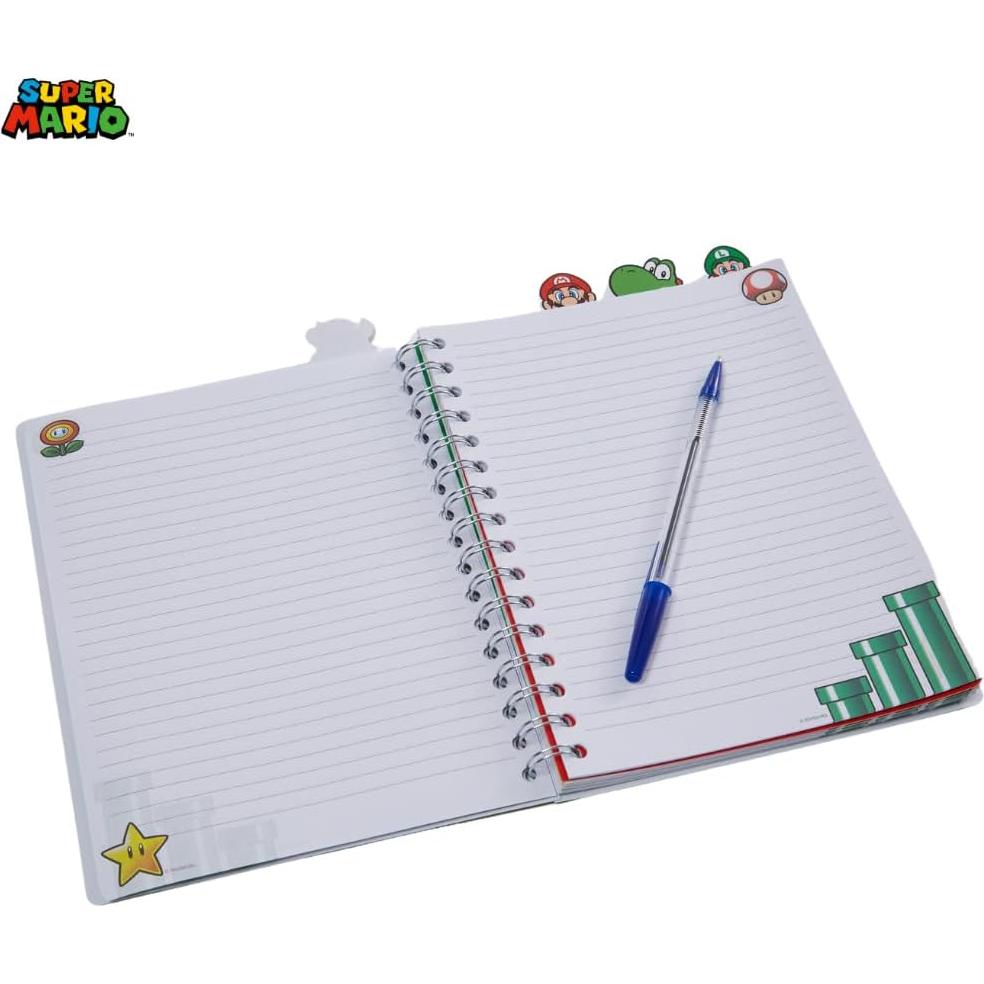 Cuaderno Super Mario Bros Diseños Innovadores 96 Páginas