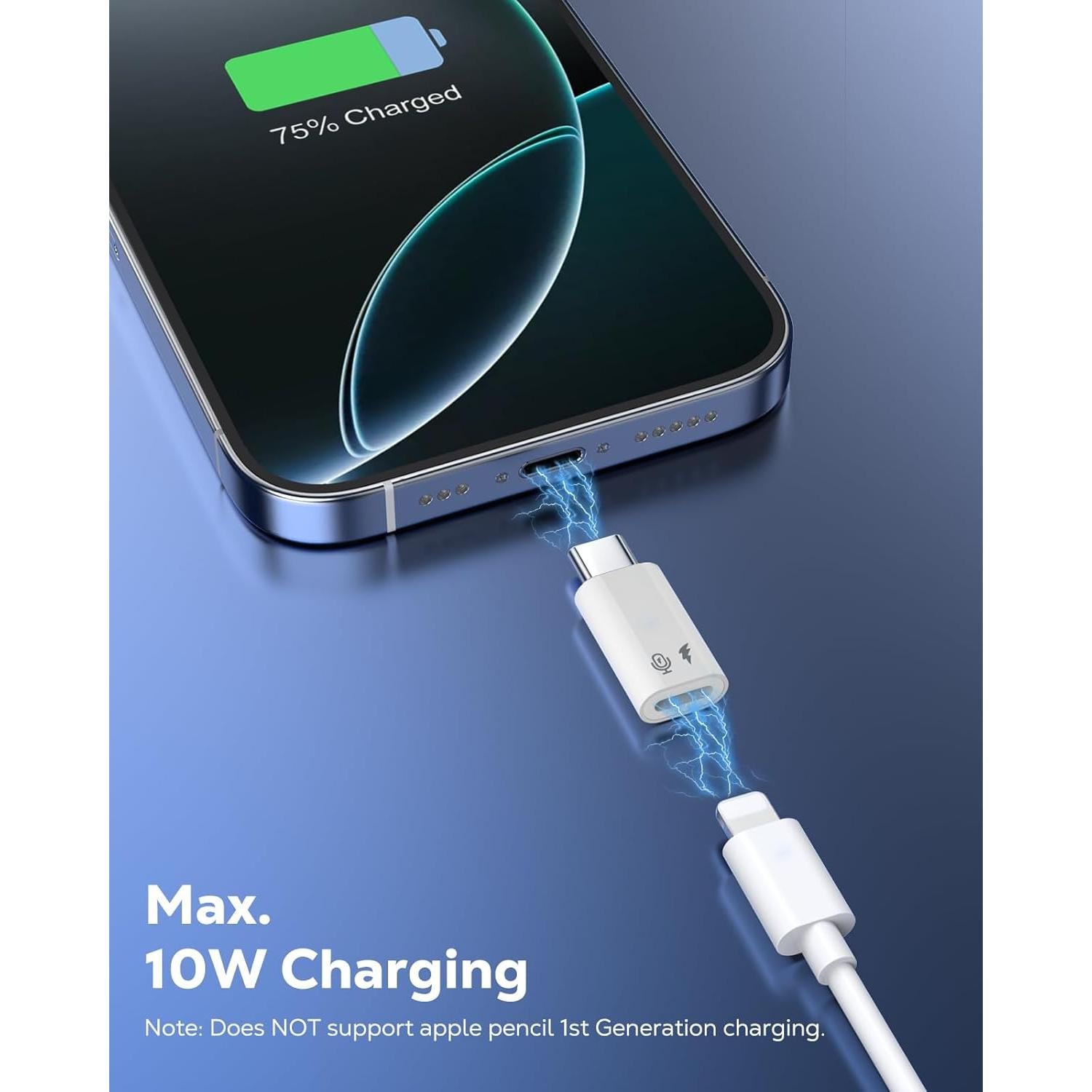 Adaptador Lightning a USB C MoKo para Micrófono Lavalier