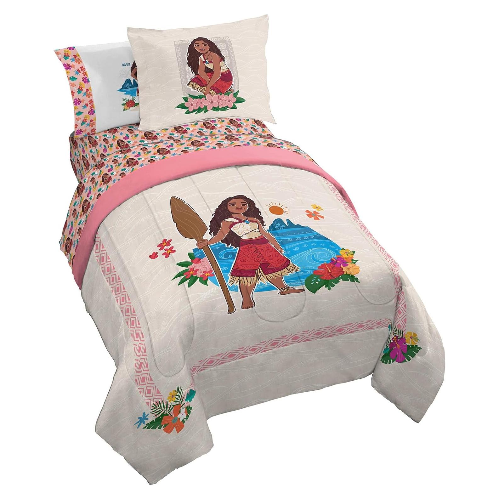 Juego de Edredón Twin Jay Franco Moana 5 Piezas Floral