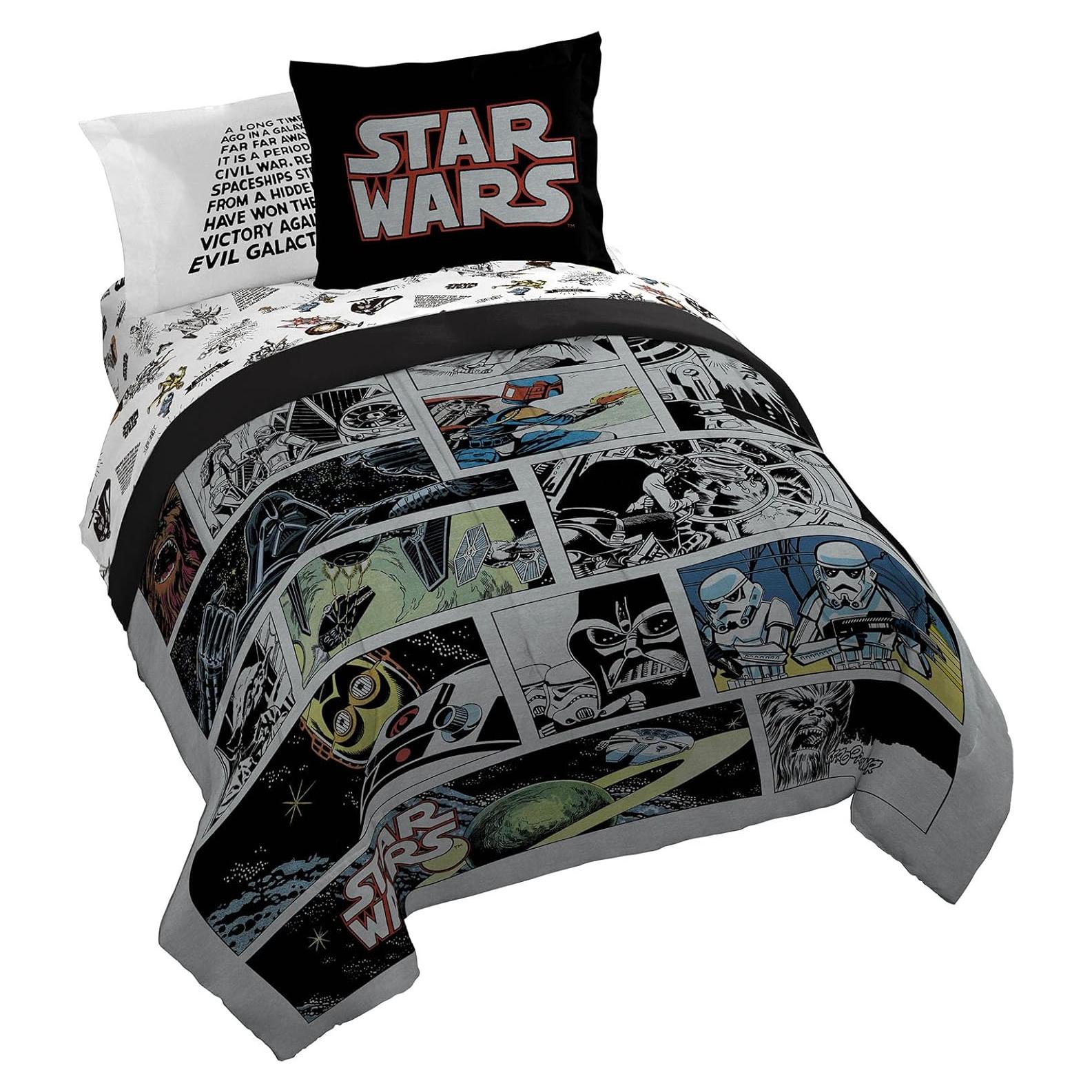 Juego de Ropa de Cama King Star Wars - 7 Piezas Suaves