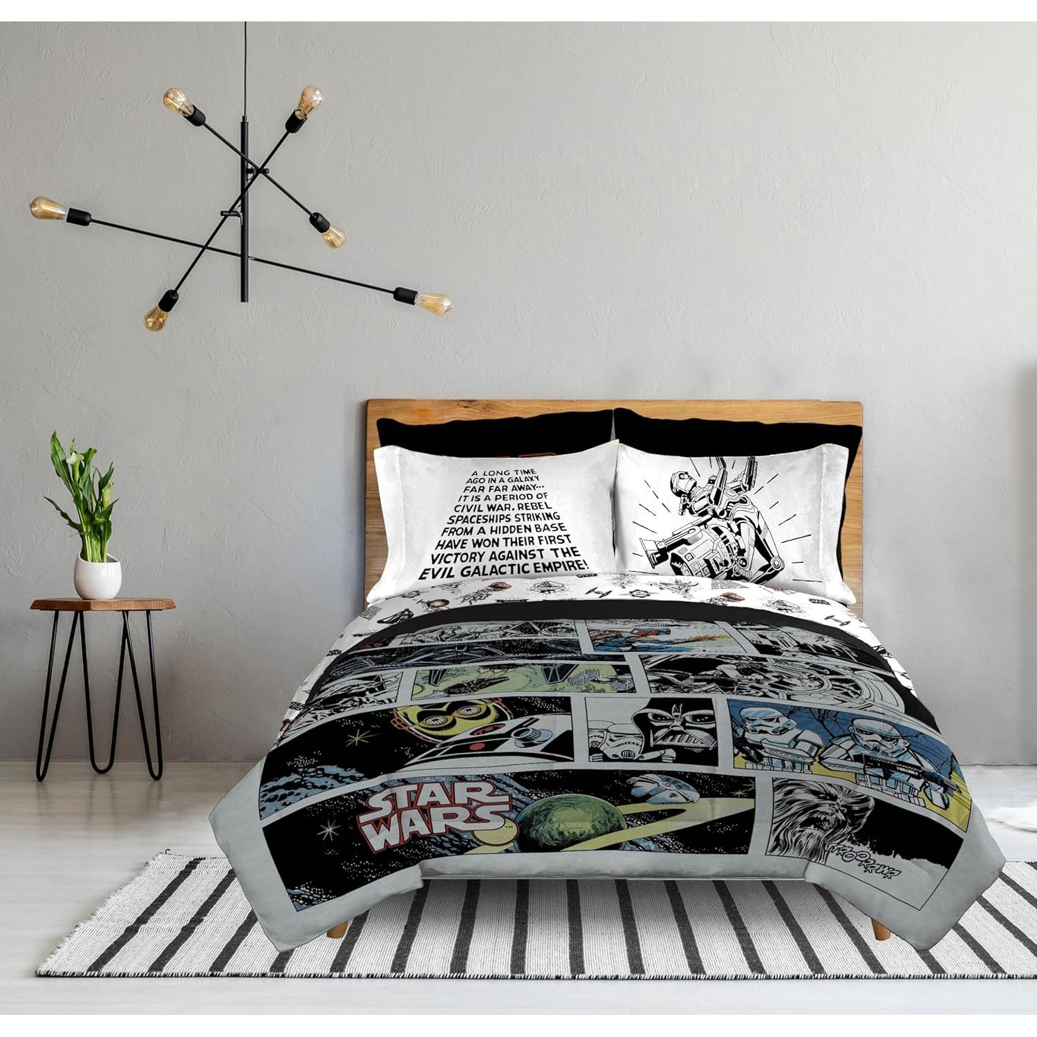 Juego de Ropa de Cama King Star Wars - 7 Piezas Suaves