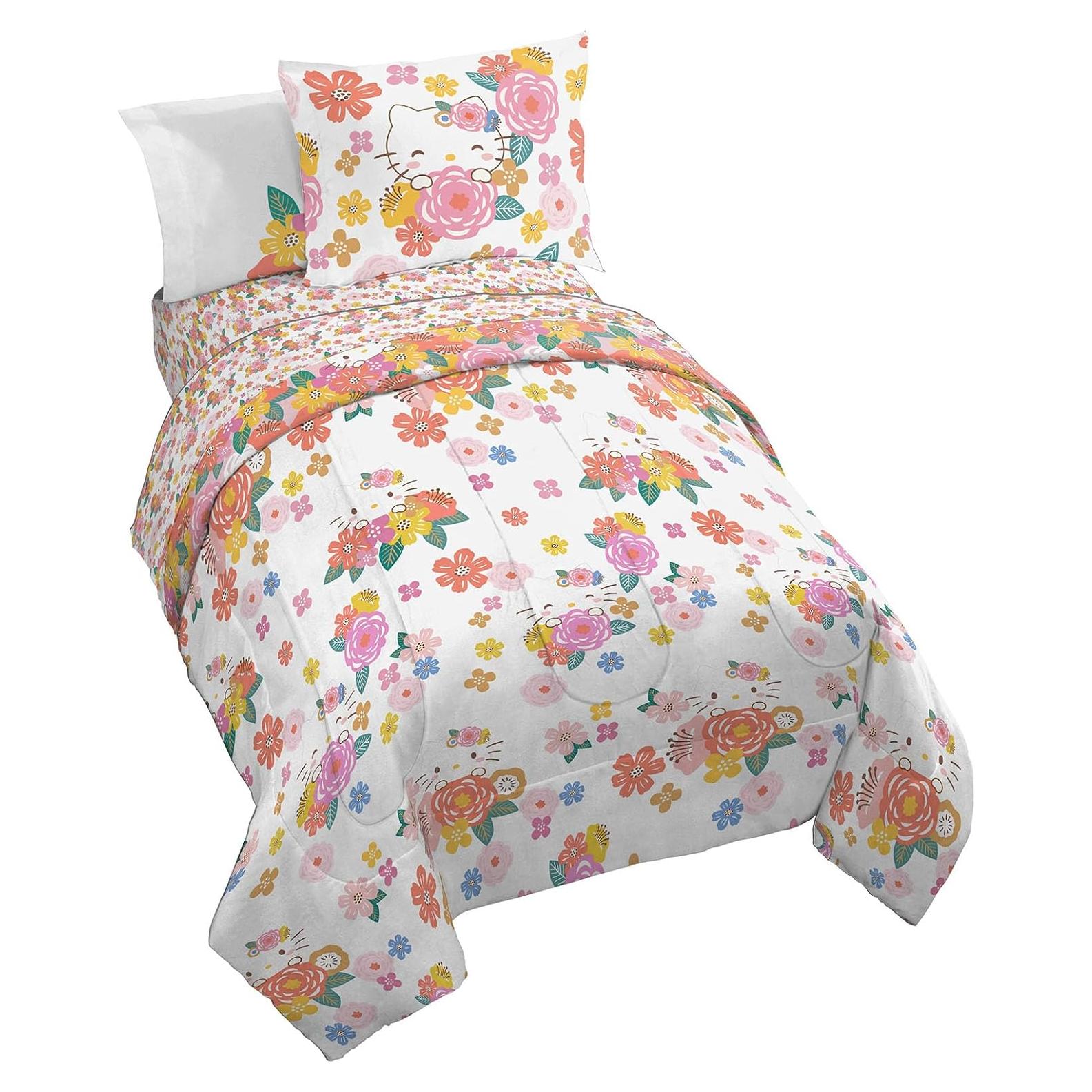 Juego de Edredón Twin Hello Kitty Jay Franco - 5 Piezas