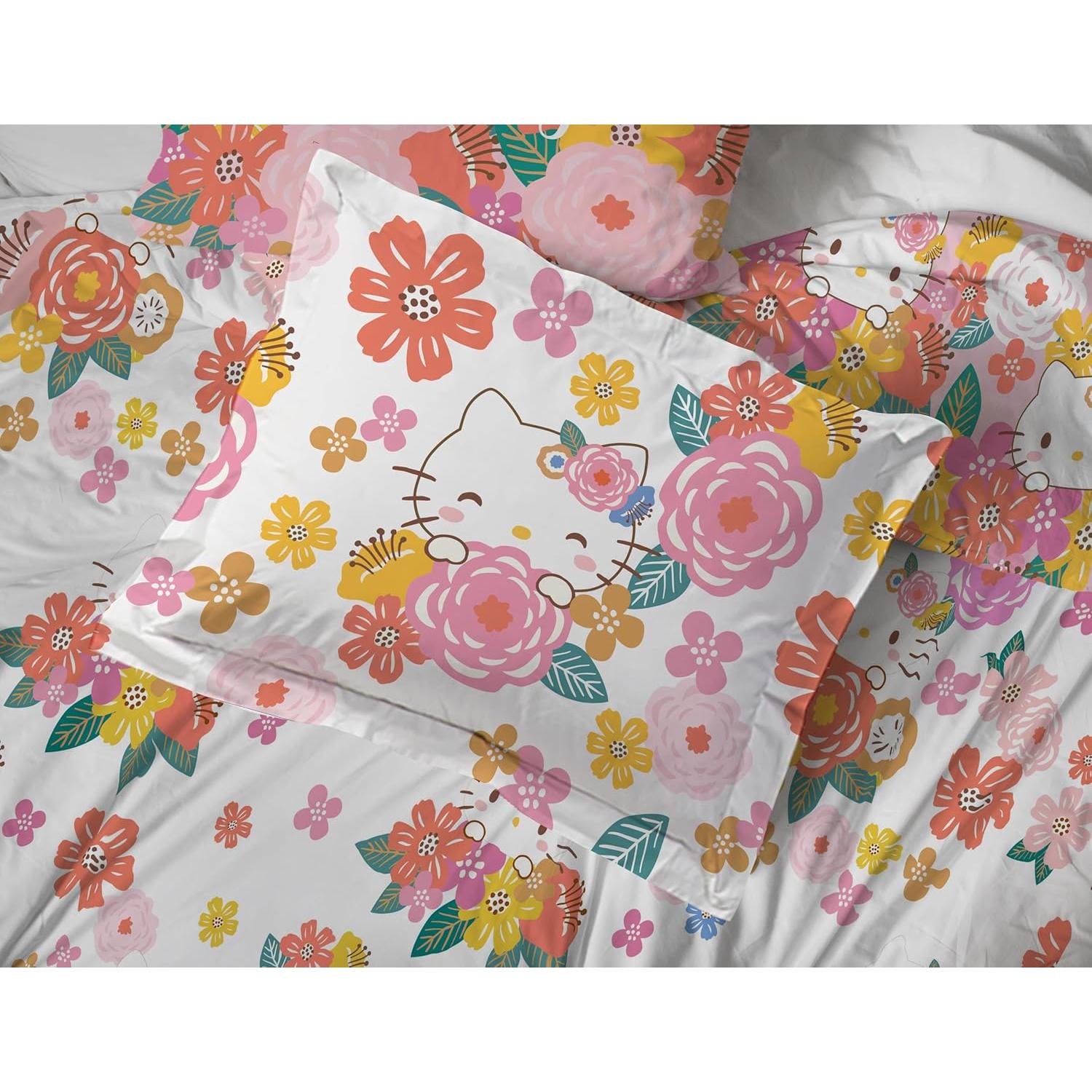 Juego de Edredón Twin Hello Kitty Jay Franco - 5 Piezas