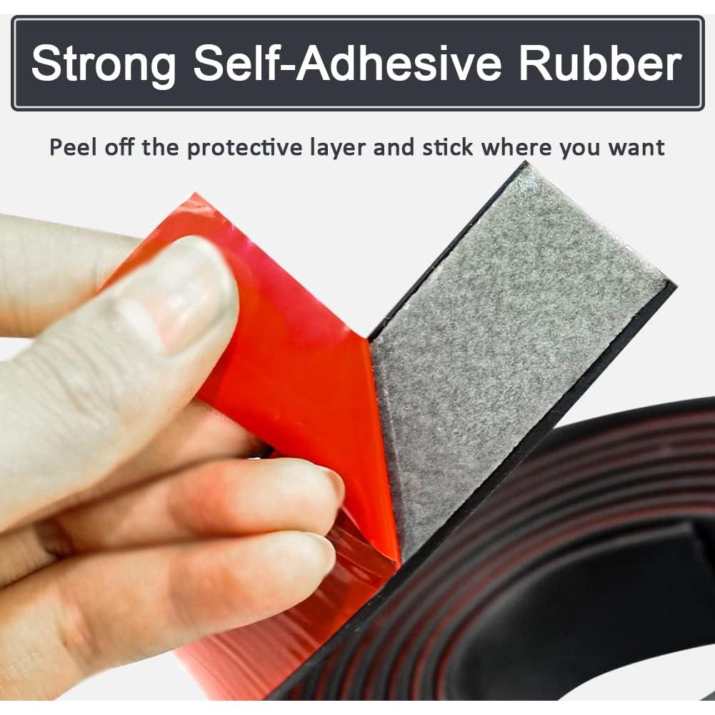 Tira de goma adhesiva MACGQ 300 cm x 2.54 cm negra