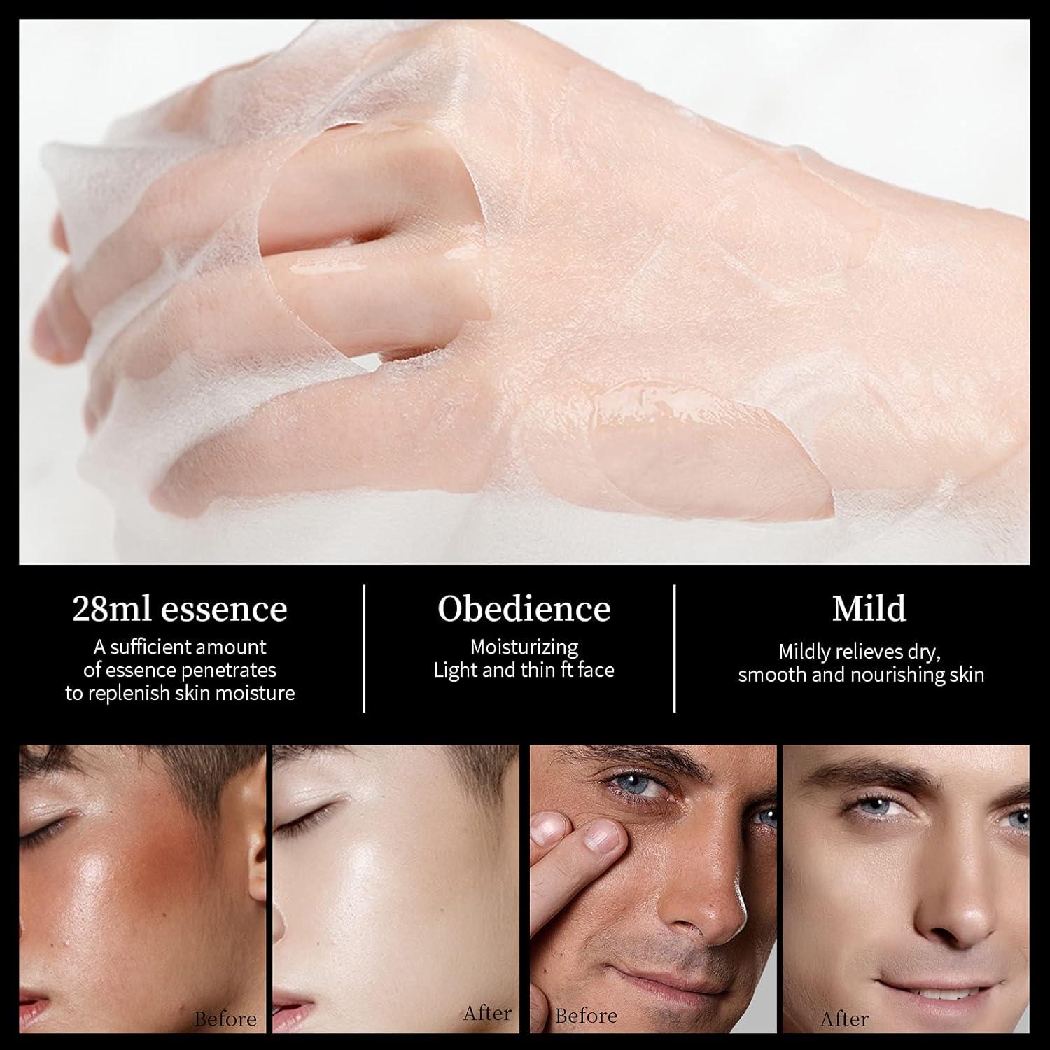 Mascarillas Faciales Hidratantes 24K Oro - Paquete de 10 Unidades