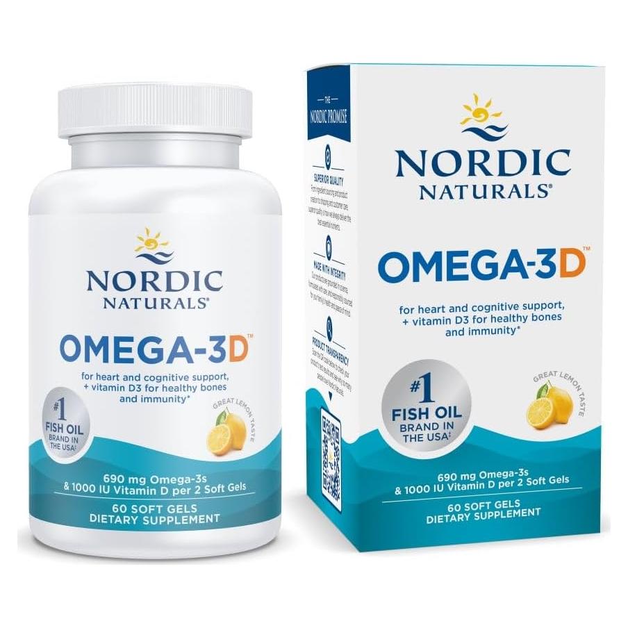 Nordic Naturals Omega-3D Gelatinas Blandas 60 Unidades 690 mg Omega-3