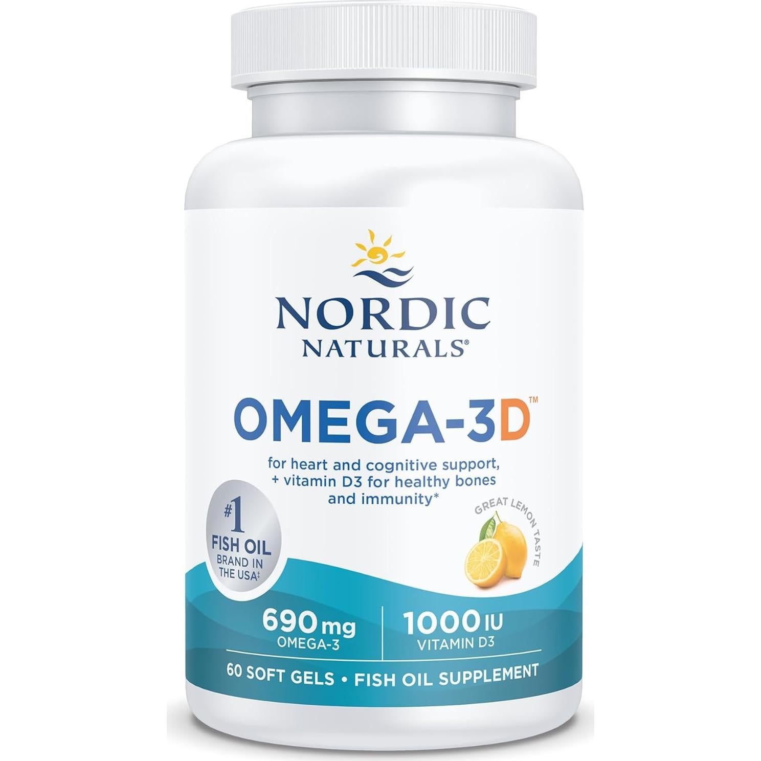 Nordic Naturals Omega-3D Gelatinas Blandas 60 Unidades 690 mg Omega-3