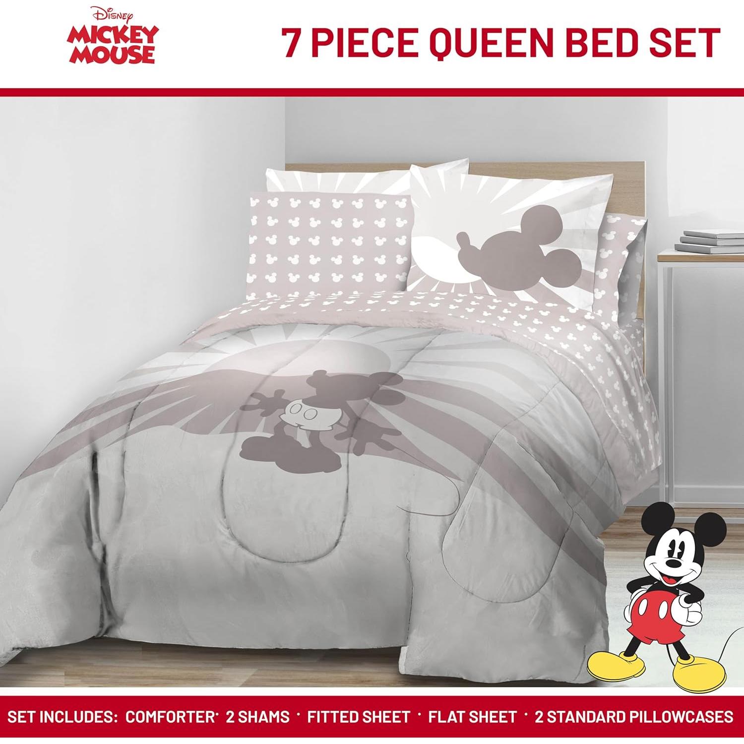 Juego de Edredón Queen Jay Franco Mickey Mouse - 7 Piezas