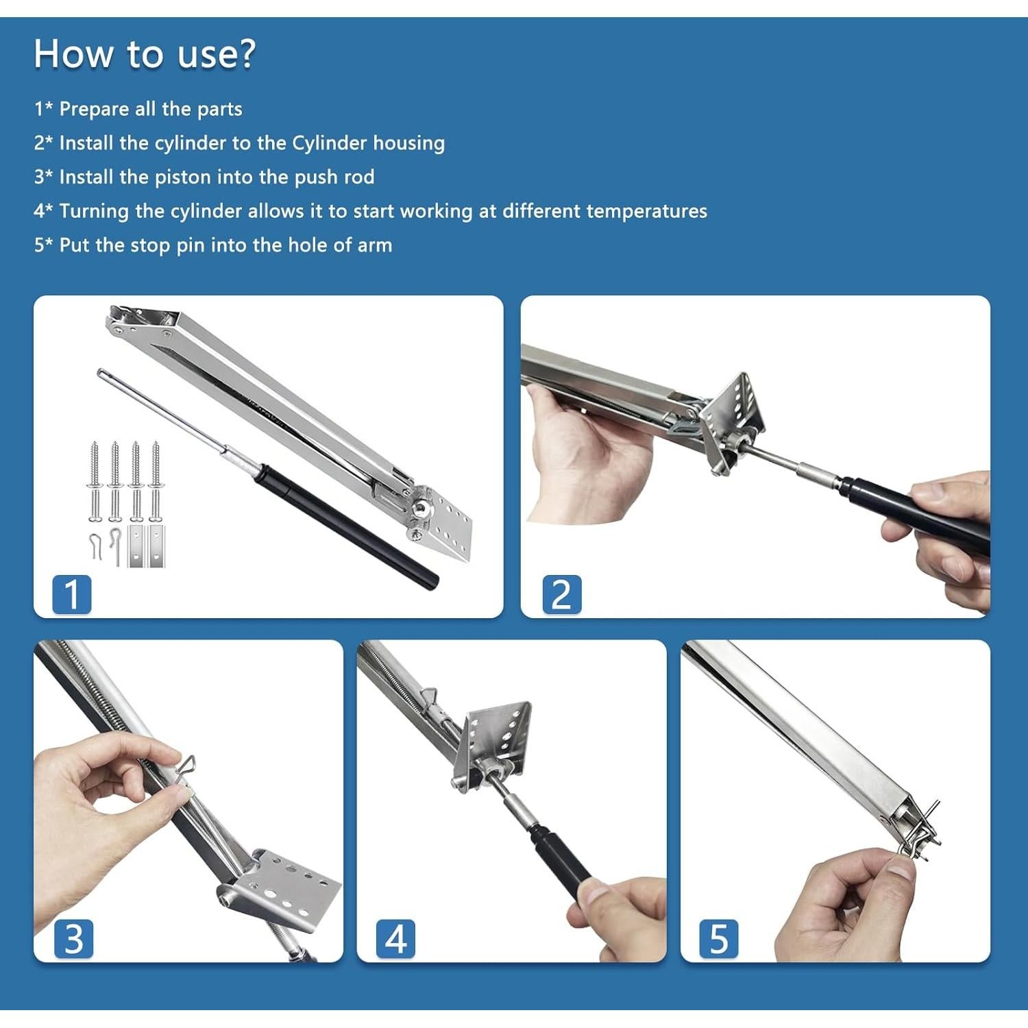 Abridor Automático de Ventanas de Invernadero Timtop 2 Unidades