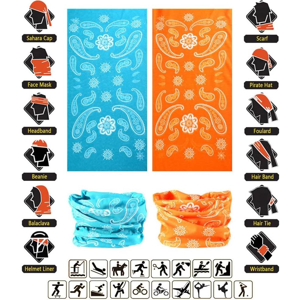 Diadema Multifuncional VANCROWN 12PCS Microfibra 48x24cm