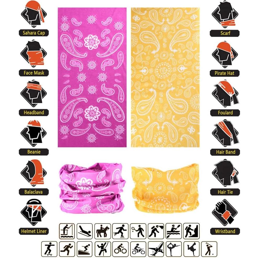 Diadema Multifuncional VANCROWN 12PCS Microfibra 48x24cm