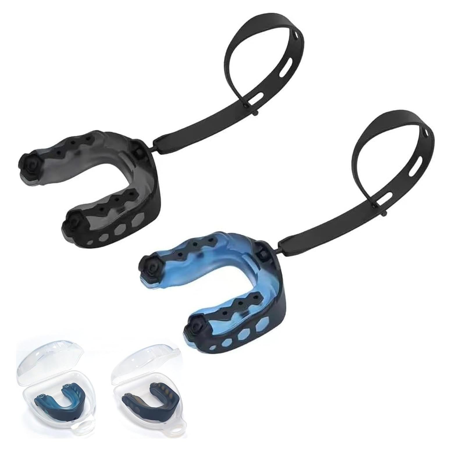 Paquete de 2 Protectores Bucales Ordbuum para Fútbol y Deportes