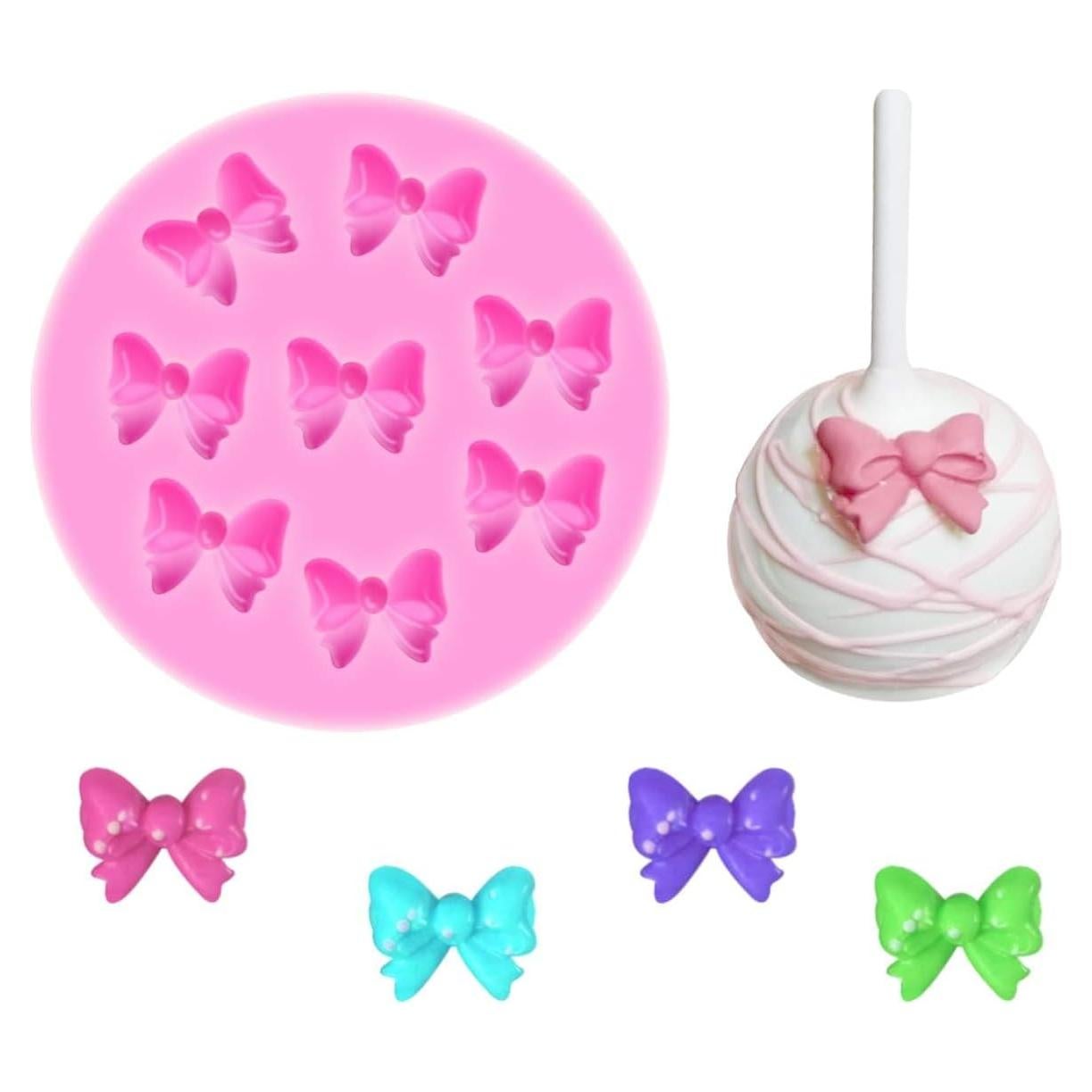 Molde de Silicona para Fondant YunKo Lazo Rosa 7.87 cm