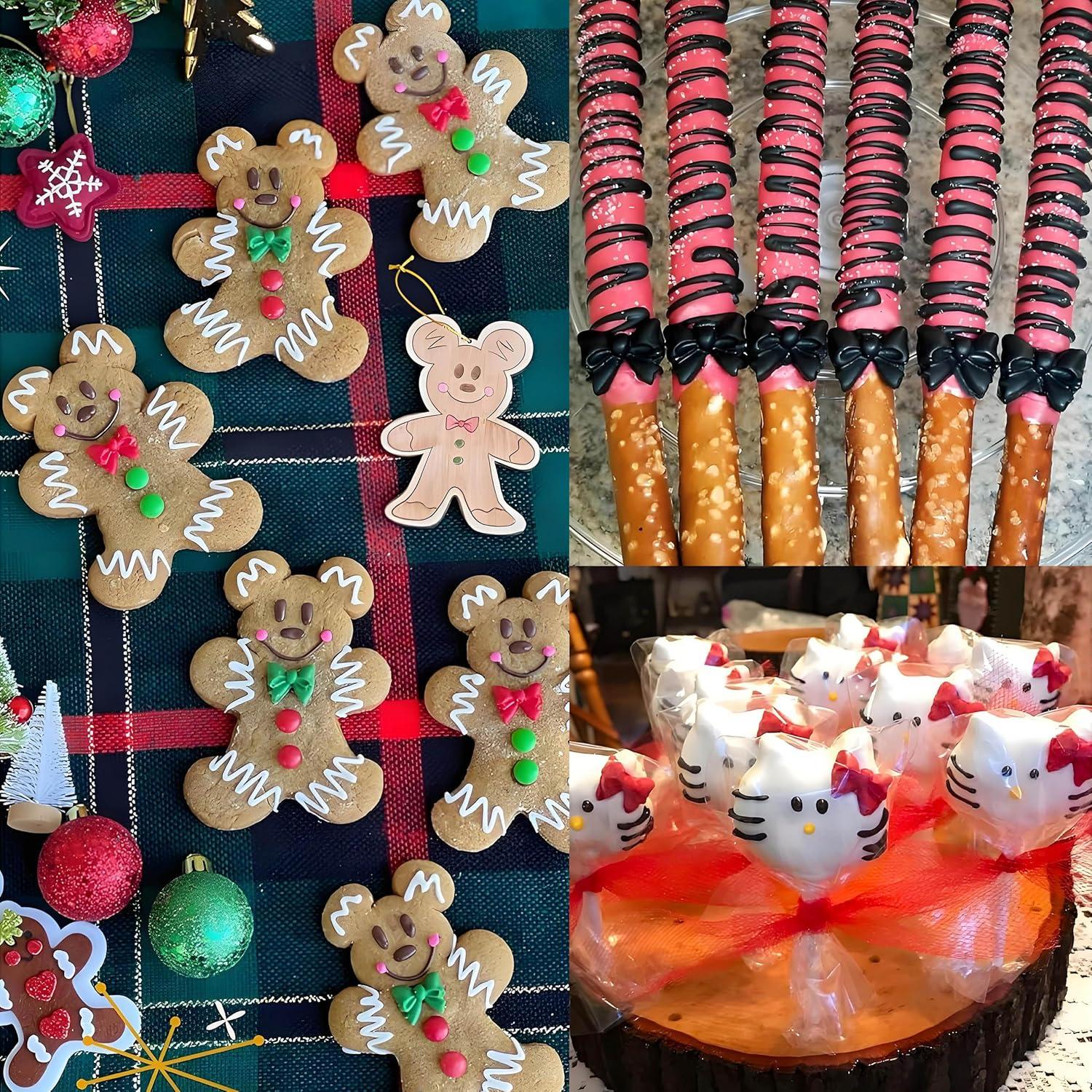 Molde de Silicona para Fondant YunKo Lazo Rosa 7.87 cm