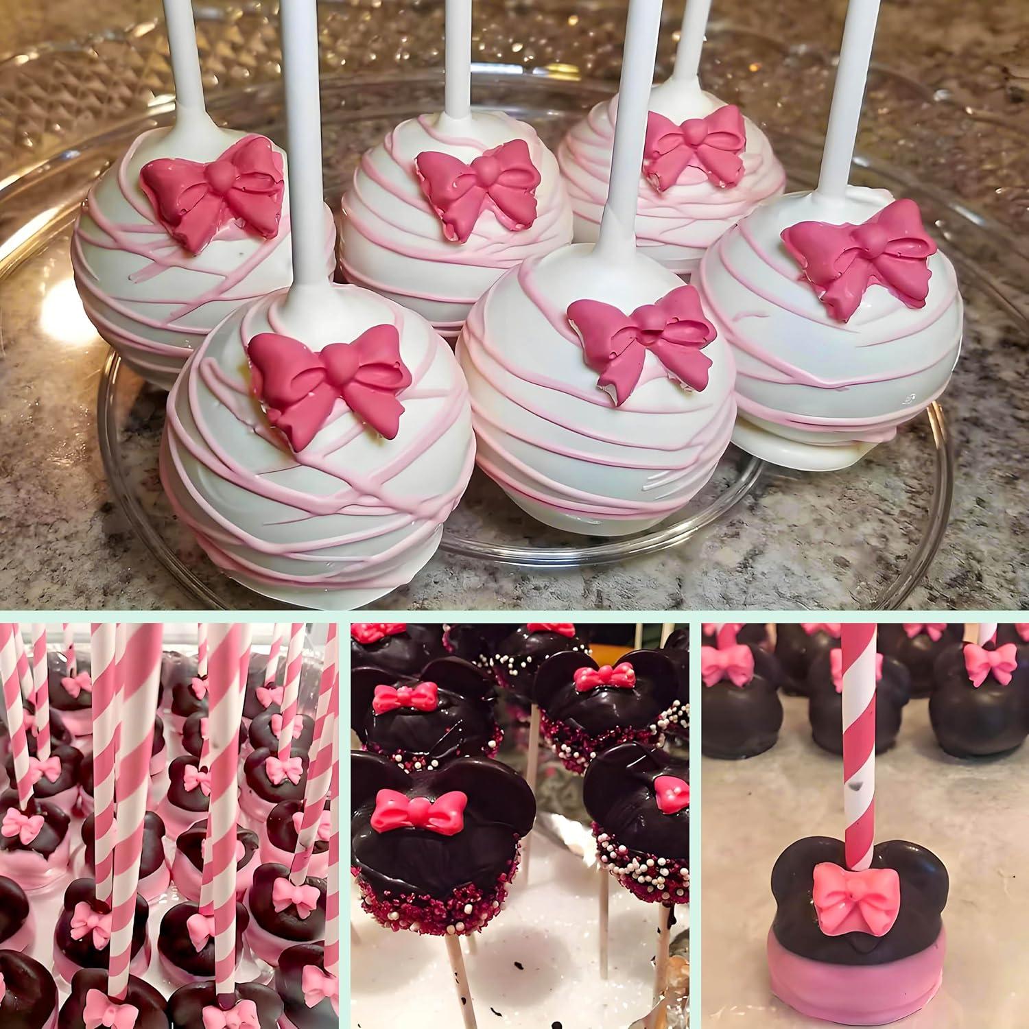 Molde de Silicona para Fondant YunKo Lazo Rosa 7.87 cm