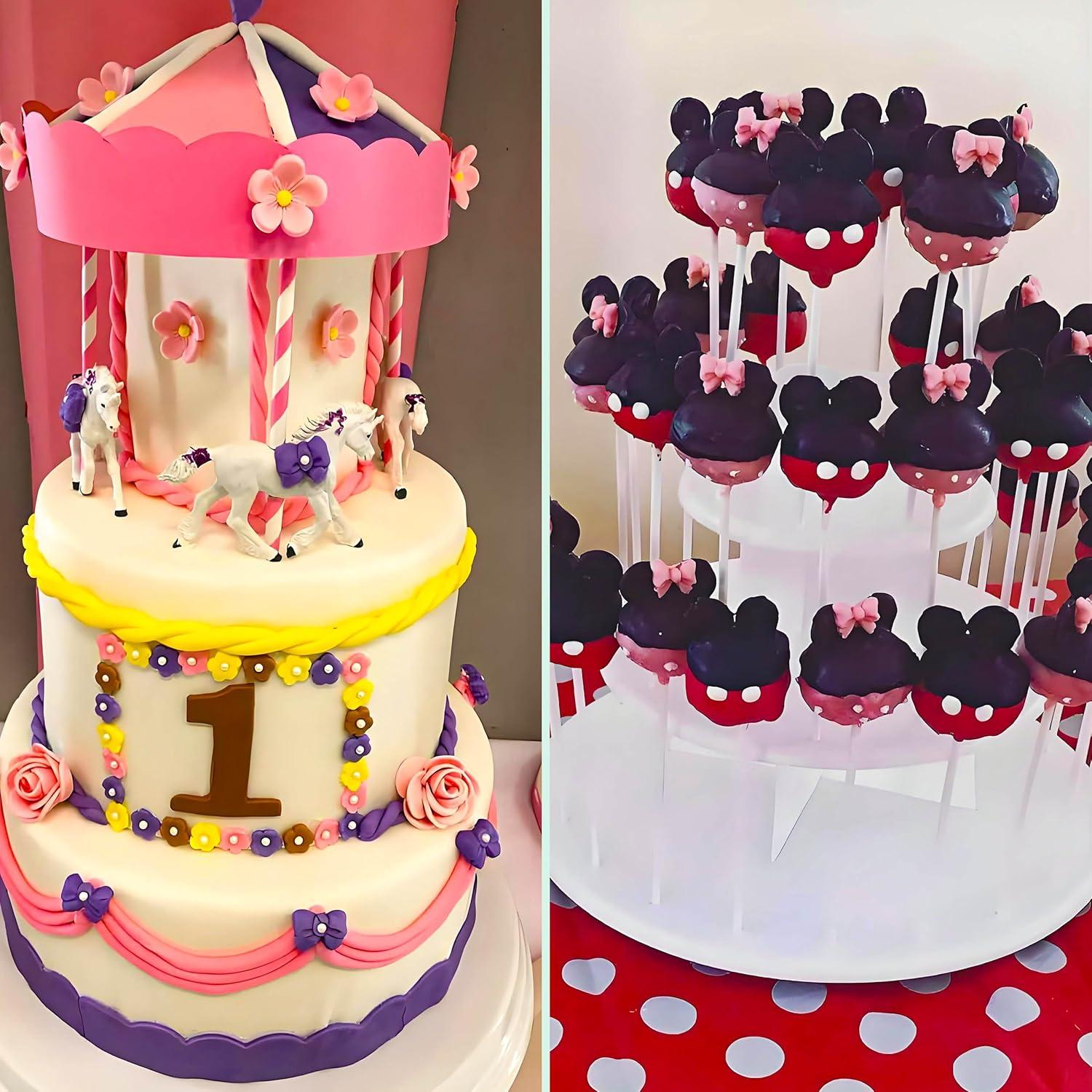 Molde de Silicona para Fondant YunKo Lazo Rosa 7.87 cm