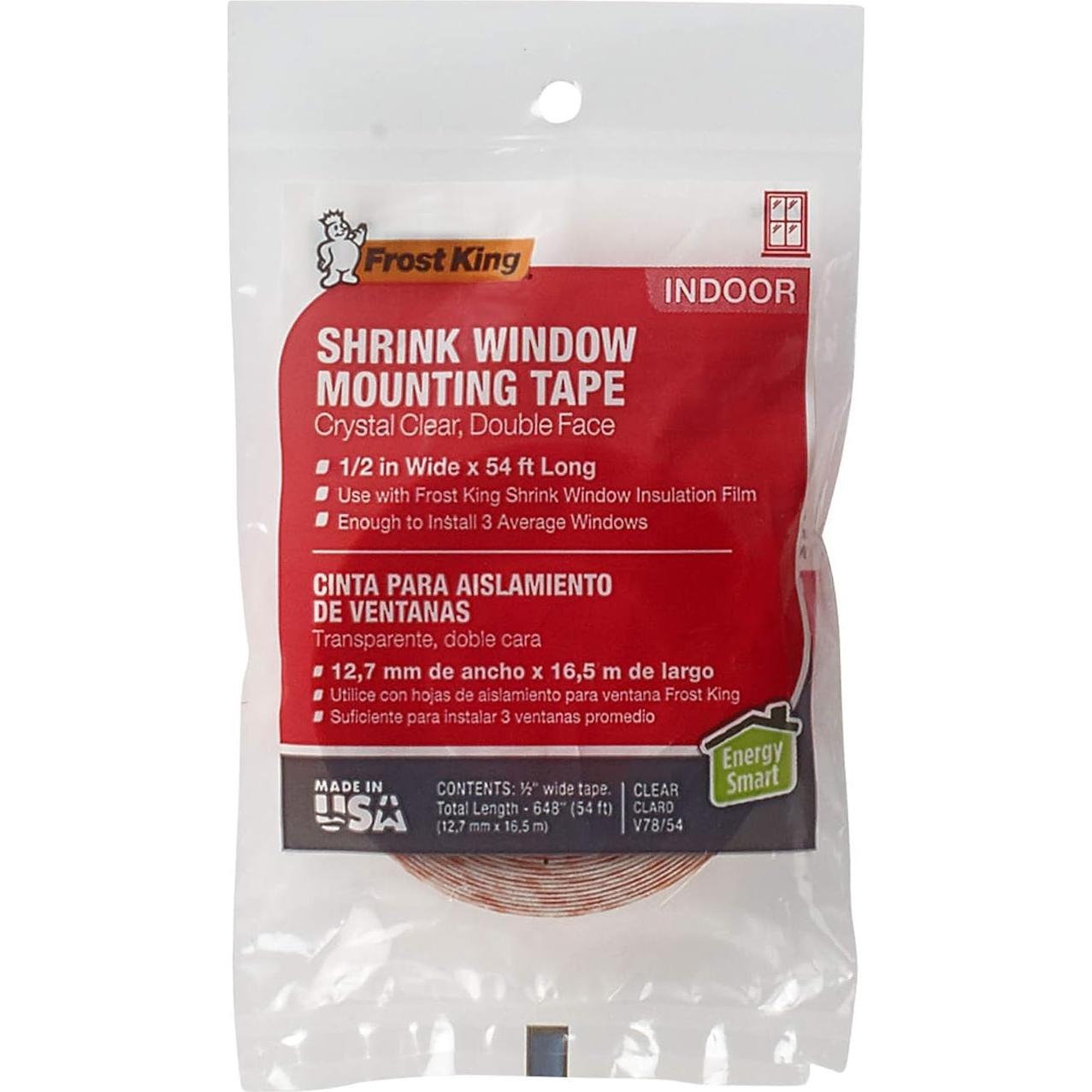Cinta de Montaje Doble Cara Frost King 1.27 cm x 16.76 m Paquete de 2