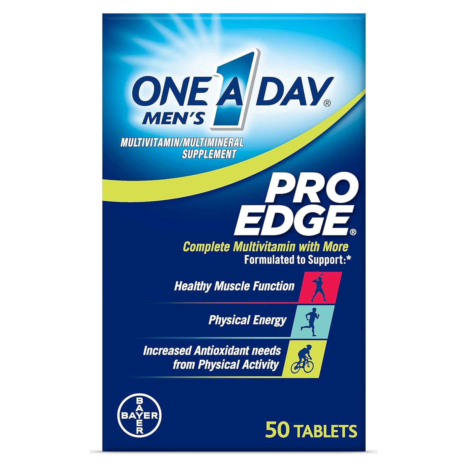 Multivitamina One A Day Hombres Pro Edge 50 Tabletas