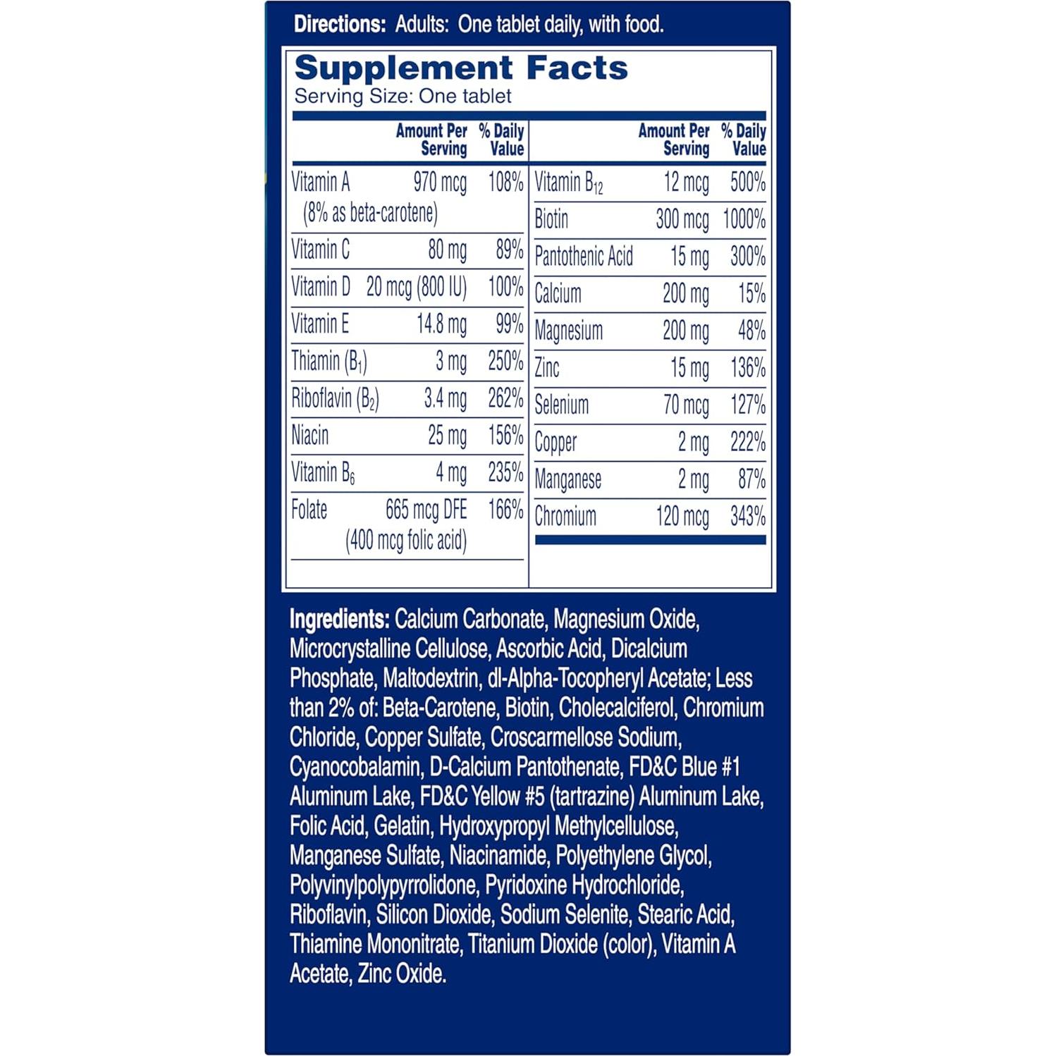 Multivitamina One A Day Hombres Pro Edge 50 Tabletas