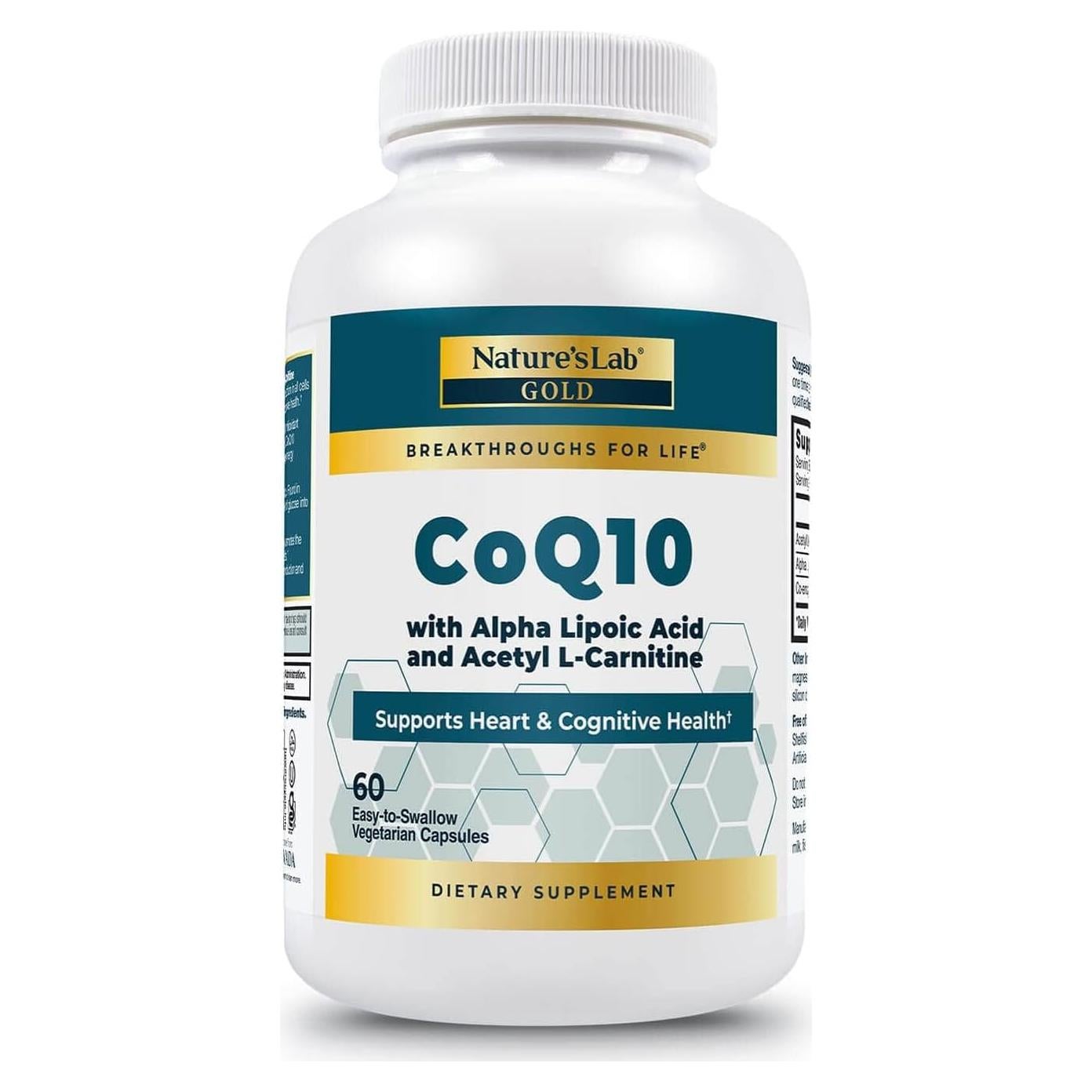 Suplemento CoQ10 Laboratorio de la Naturaleza 180 Cápsulas