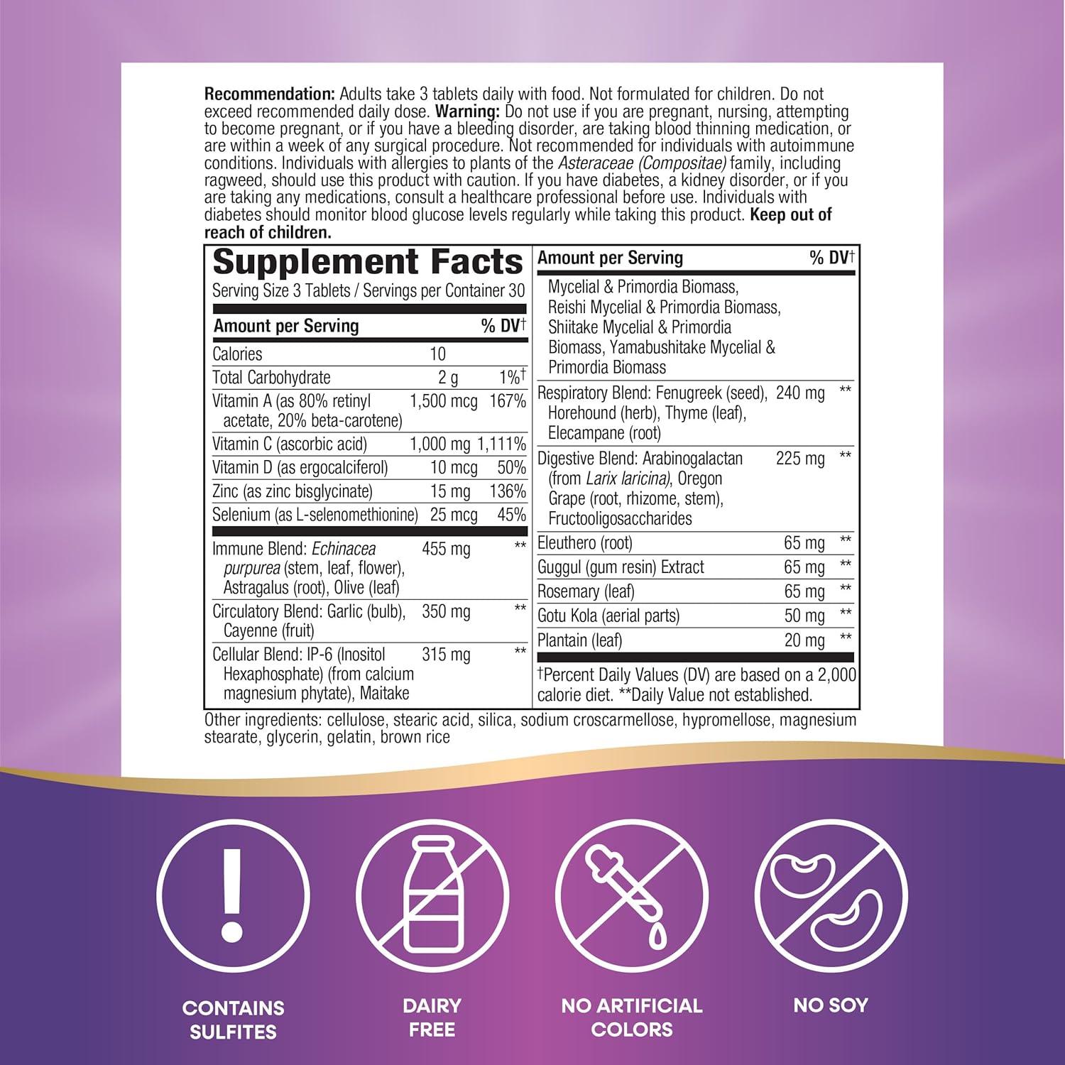 Tabletas Inmunológicas Nature's Way Ultimate 90 Unidades