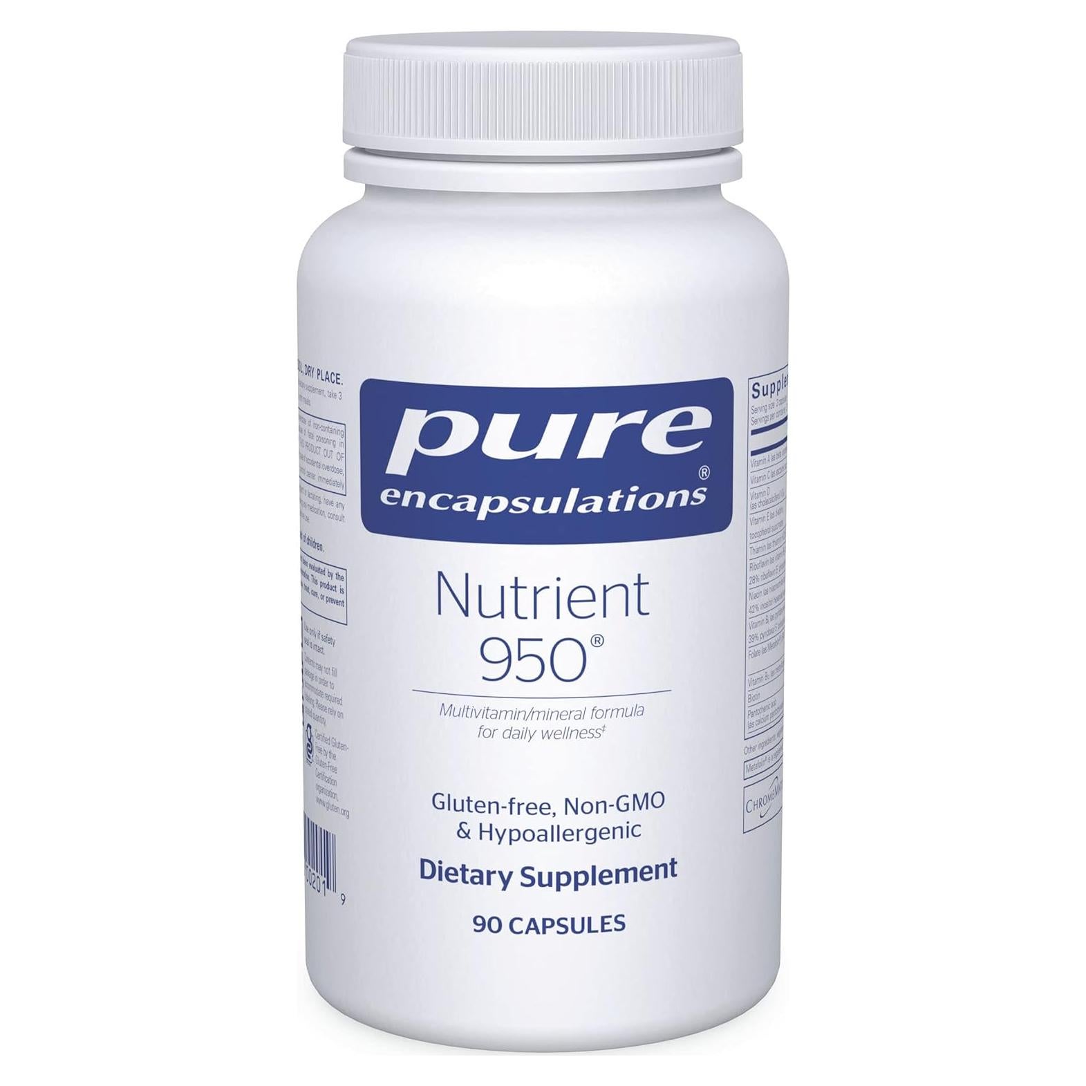 Suplemento Multivitamínico Mineral Pure Encapsulations 90 Cápsulas