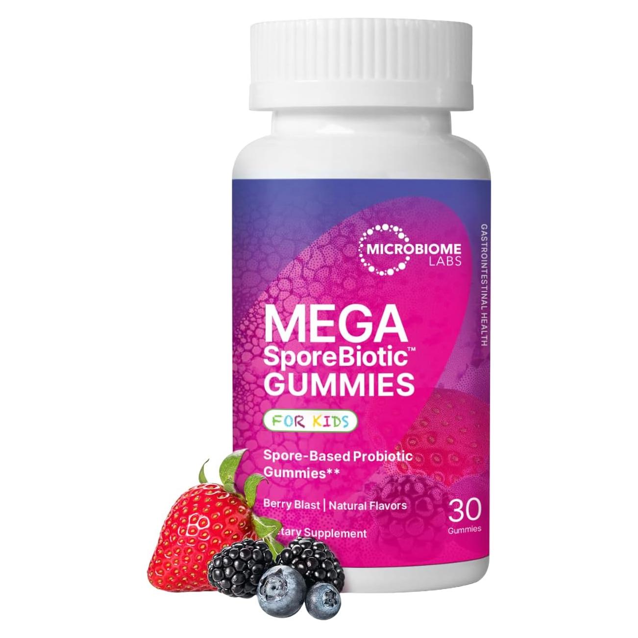 Probioticos Gummy Niños Microbiome Labs MegaSpore 30 Gomas
