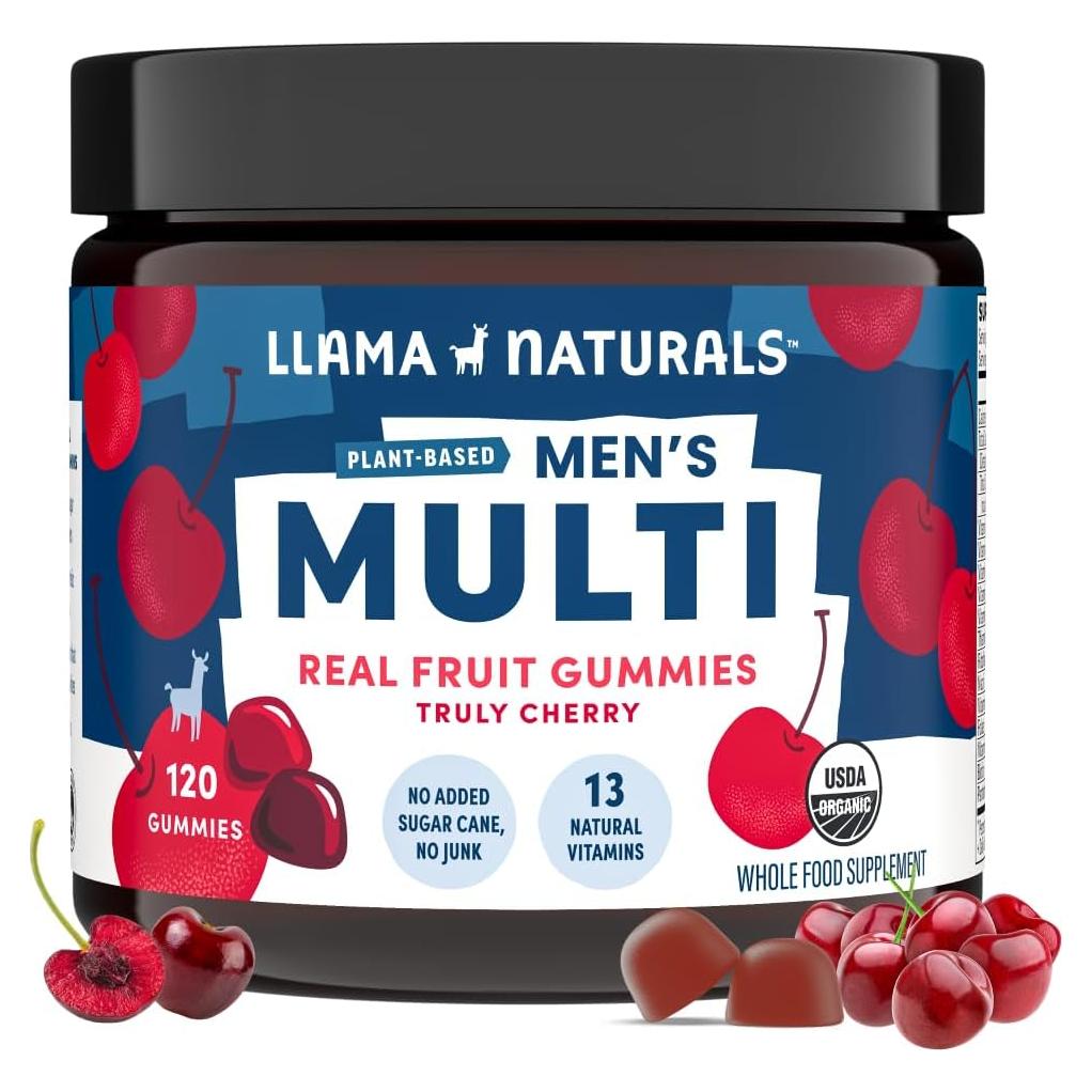 Multivitamina Vegana para Hombres Llama Naturals 120 Gomas Cereza