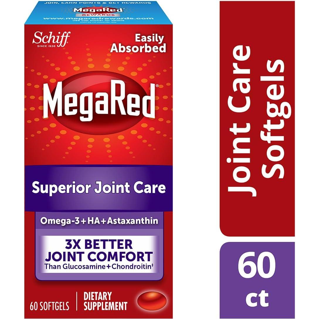 MegaRed Suplemento de Aceite de Krill Omega-3 120 Cápsulas