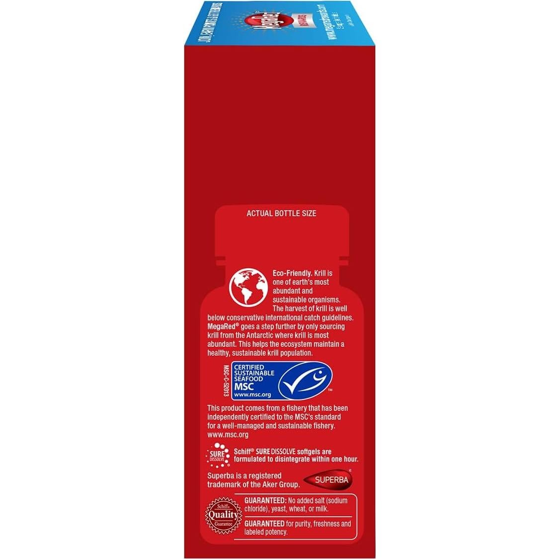 MegaRed Suplemento de Aceite de Krill Omega-3 120 Cápsulas