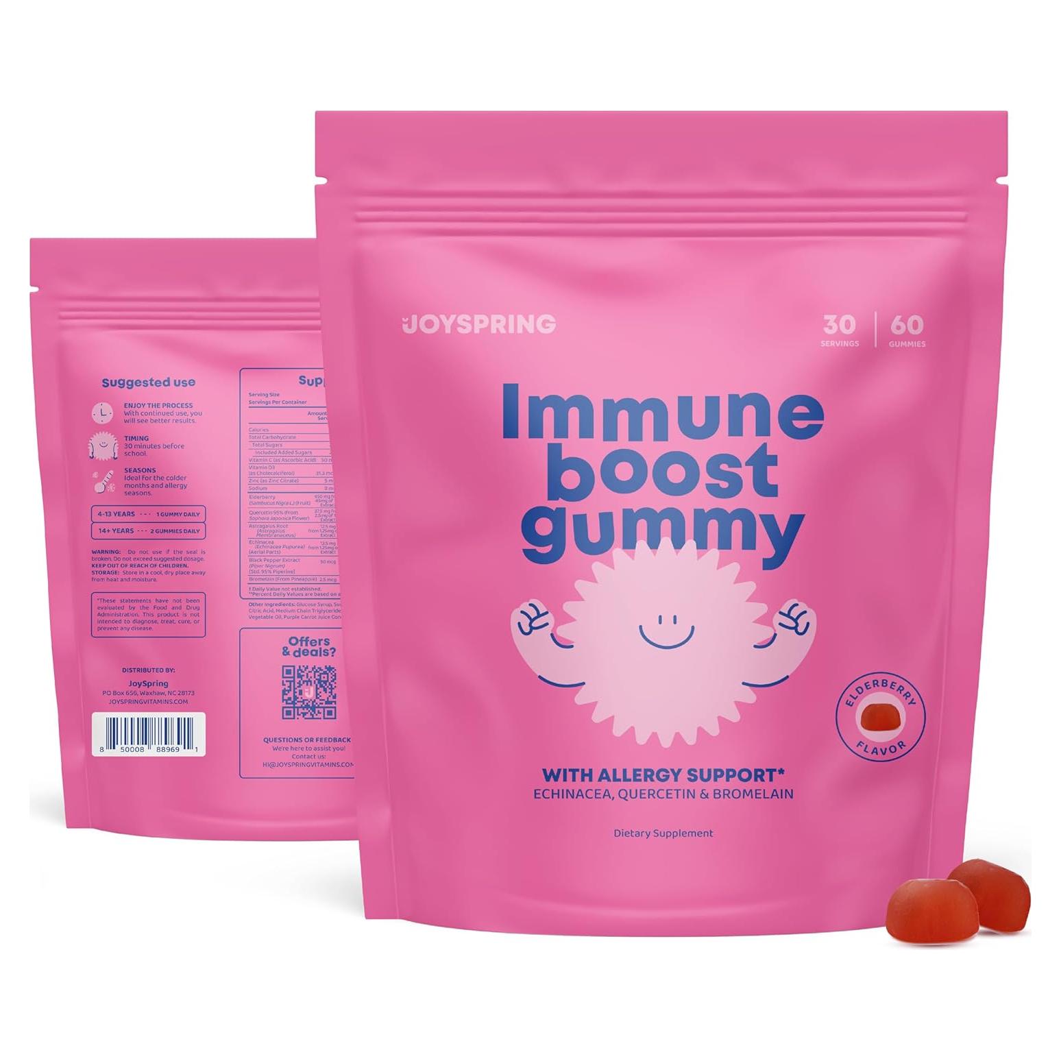 Gomitas Inmunológicas JoySpring para Niños - 60 Unidades