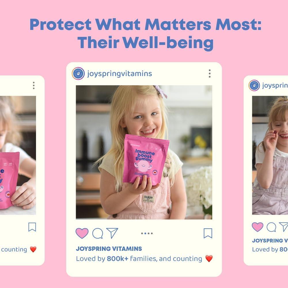 Gomitas Inmunológicas JoySpring para Niños - 60 Unidades