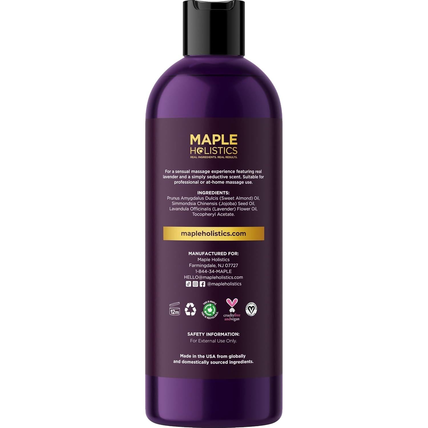 Aceite de Masaje de Árnica Maple Holistics 236.6 ml - Relajante